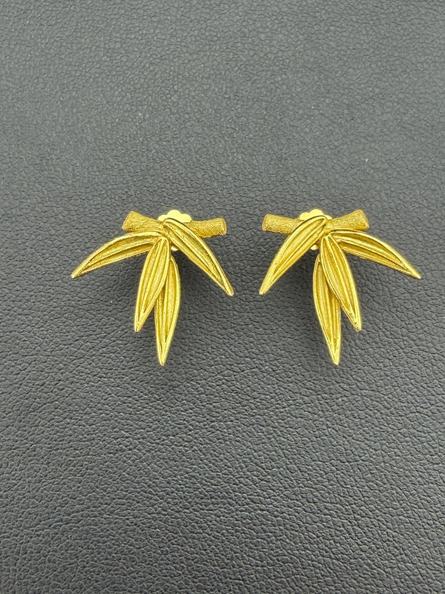 Stud Earrings Brand New Solid 925 Sterling Silver Stamped Gold Electroplated