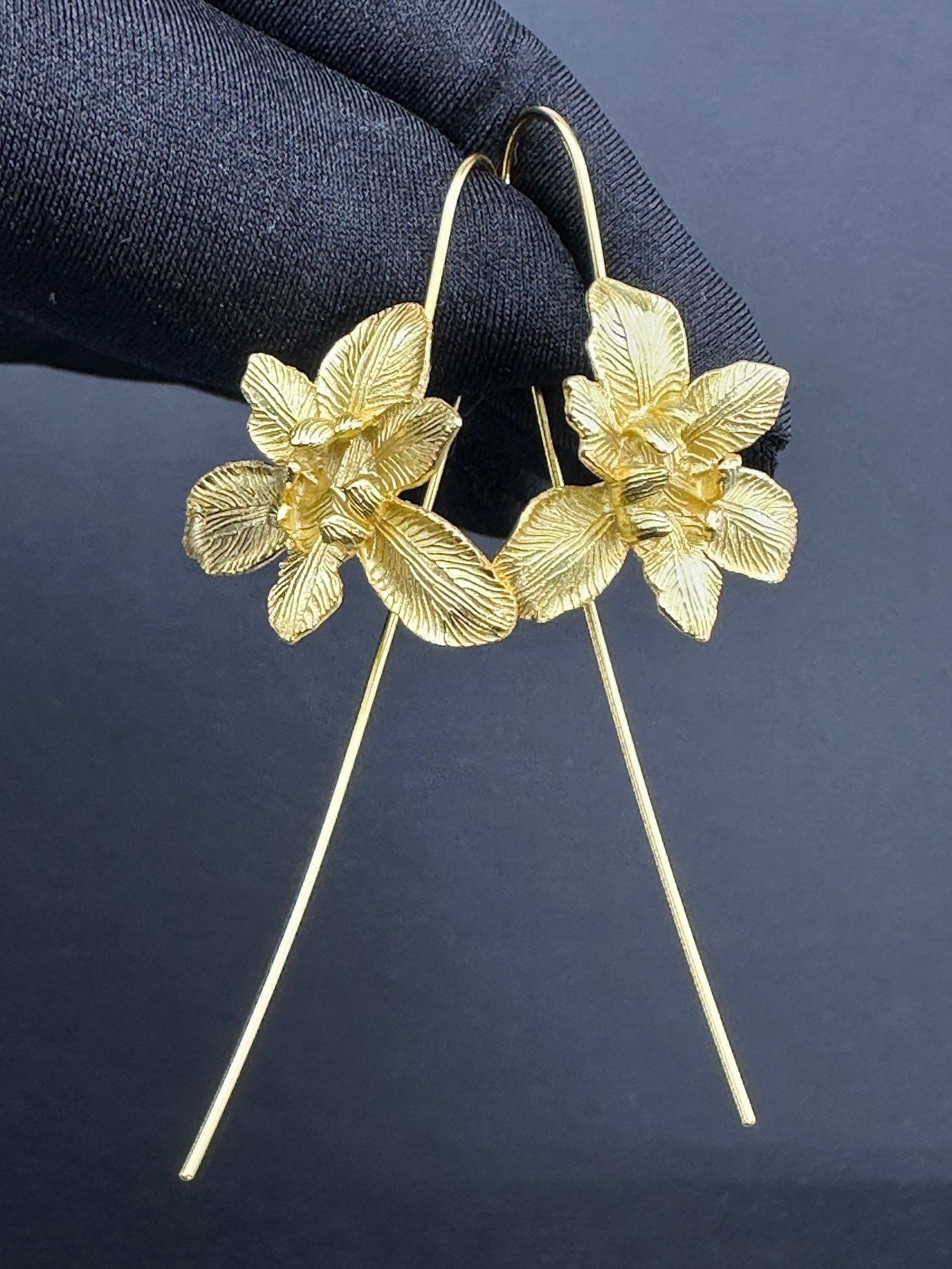 Earrings Brand New 925 Sterling Silver Stamped Gold Electroplated