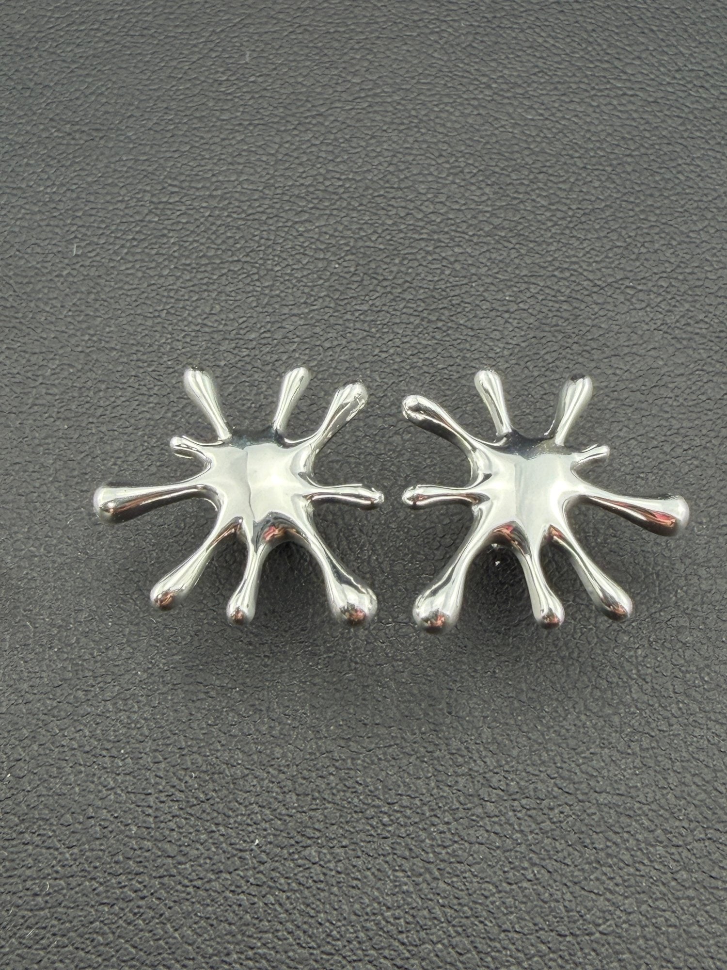 Stud Earrings Brand New Solid 925 Sterling Silver Stamped Gold Electroplated