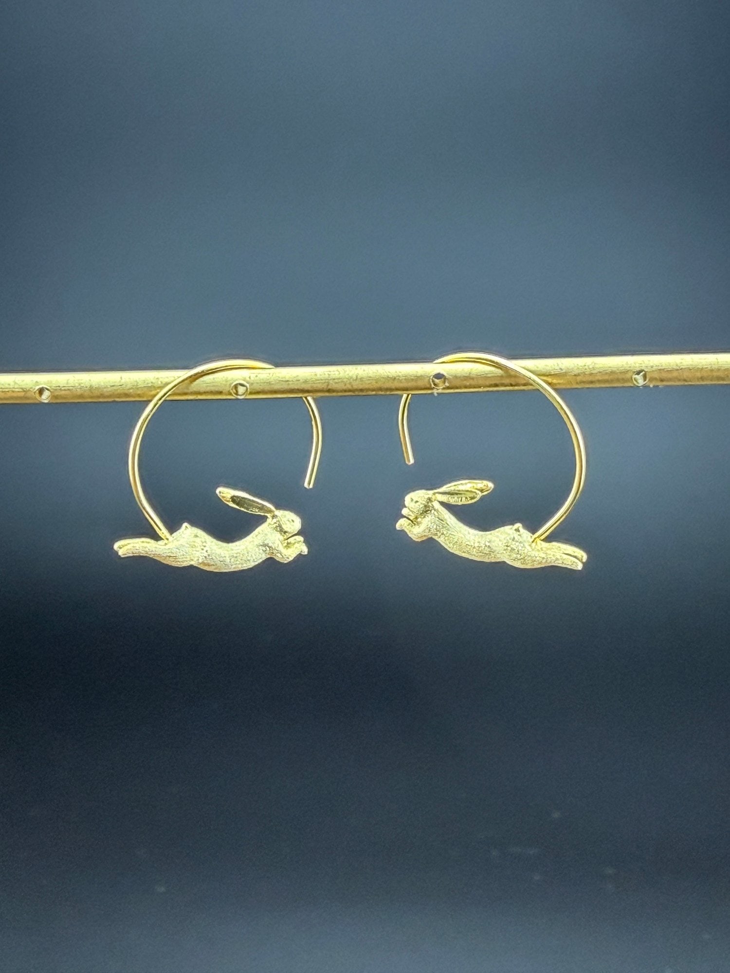 Dangle Earrings Brand New Solid 925 Sterling Silver Stamped Gold Electroplated