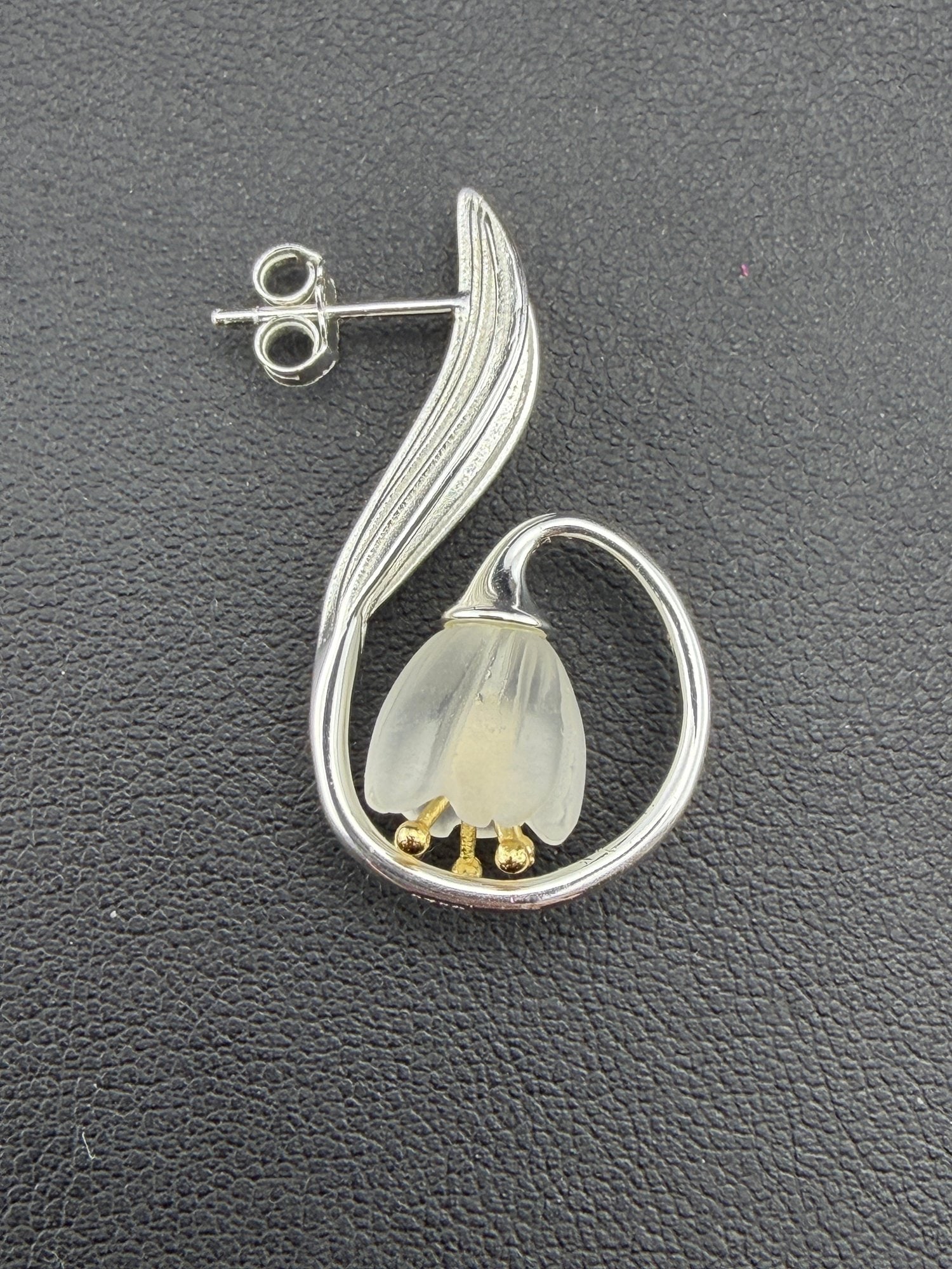 Dangle Earrings Brand New Solid 925 Sterling Silver Stamped Gold Electroplated