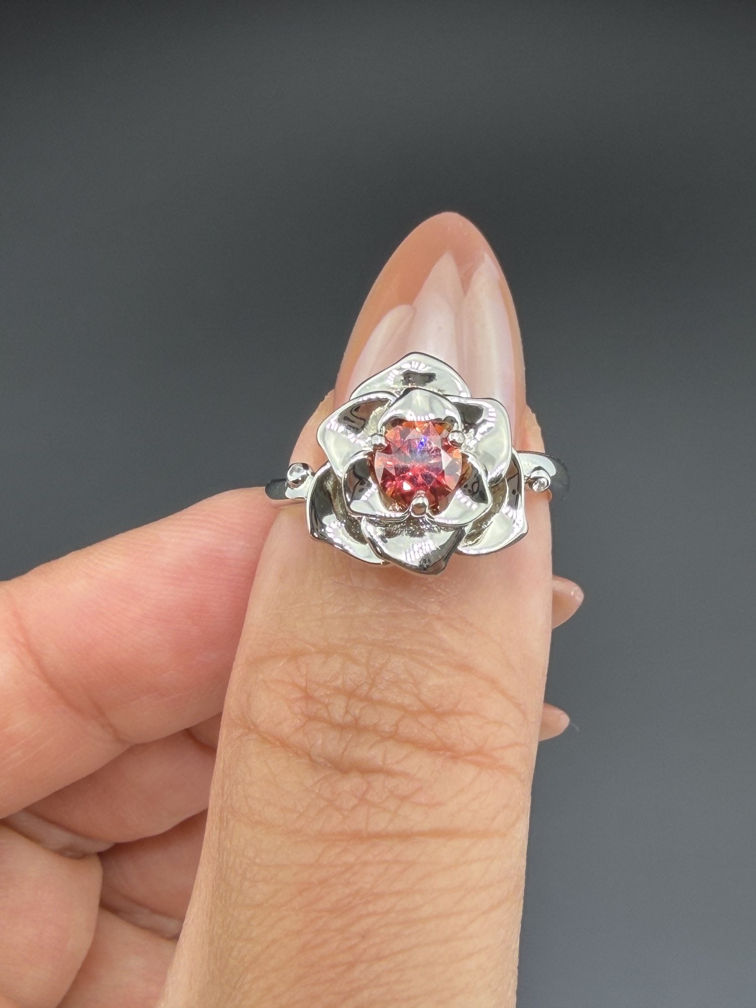 Brand New Moissanite Ring With GRA Certificate Solid 925 Sterling Silver, 18K Gold Plated, Size 8,