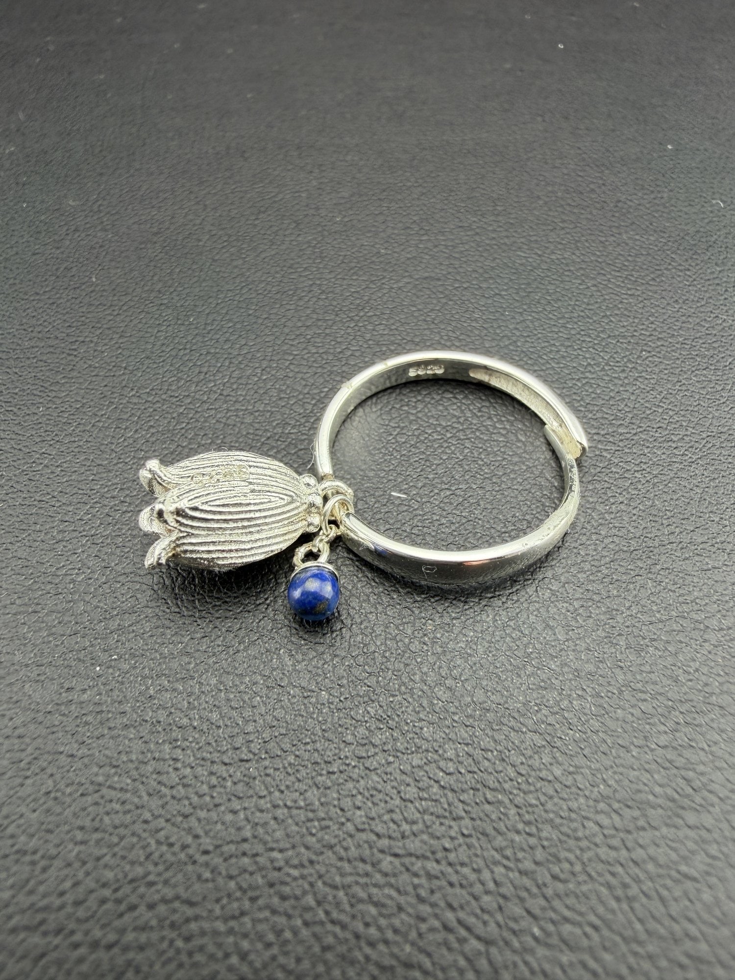 Sapphire Adjustable Ring Brand New Solid 925 Sterling Silver Stamped Gold Electroplated: Please refer to the title and photos for the item description and condition. If you have any questions, please do not hesitate to contact us before placing your bid.We offer combined in-house shipping