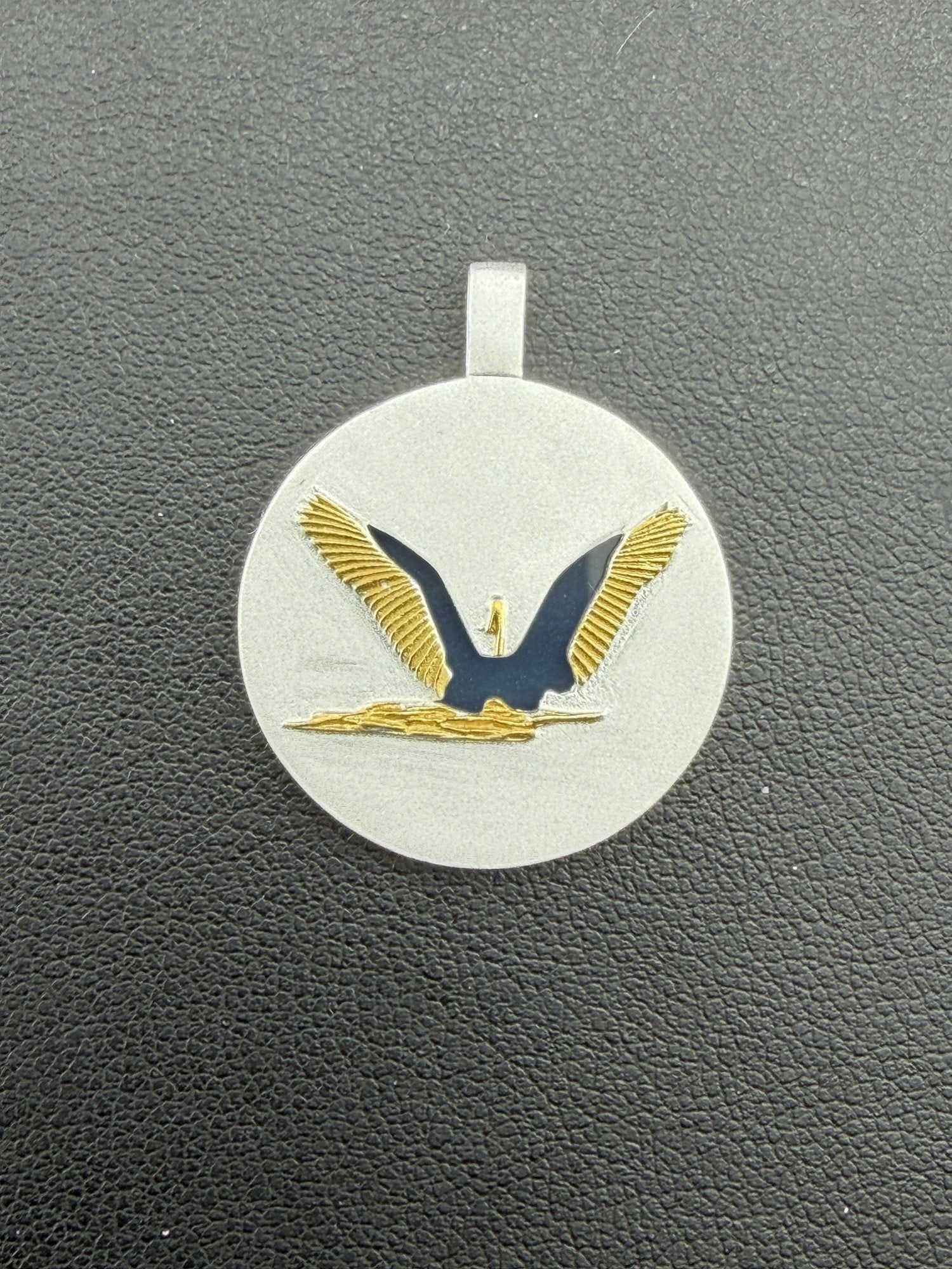 Pendant Brand New Solid 925 Sterling Silver Stamped Gold Electroplated