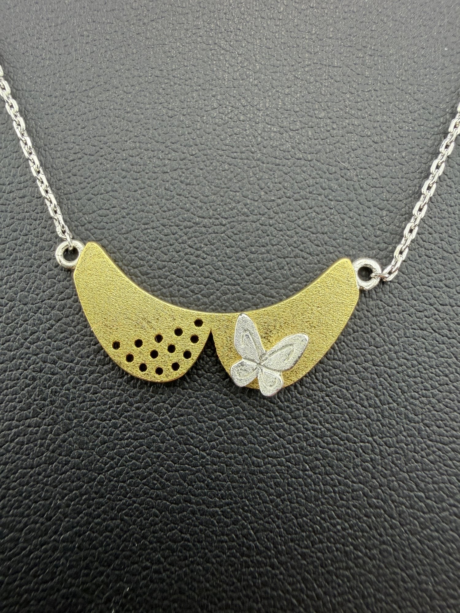 Necklace Brand New 925 Sterling Silver Stamped Gold Electroplated
