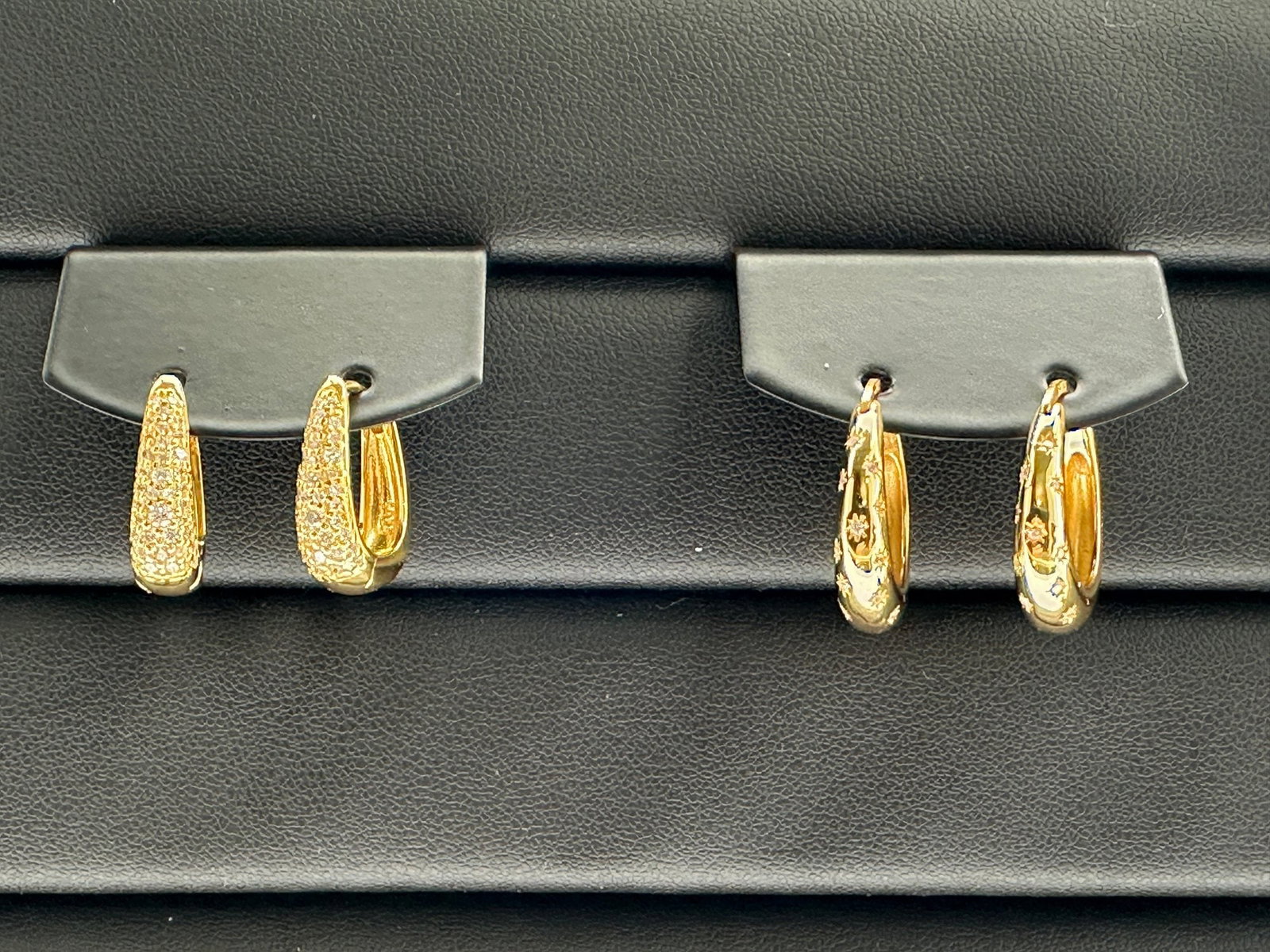 Brand New Earrings 925 Sterling Silver Stamped Zirconia