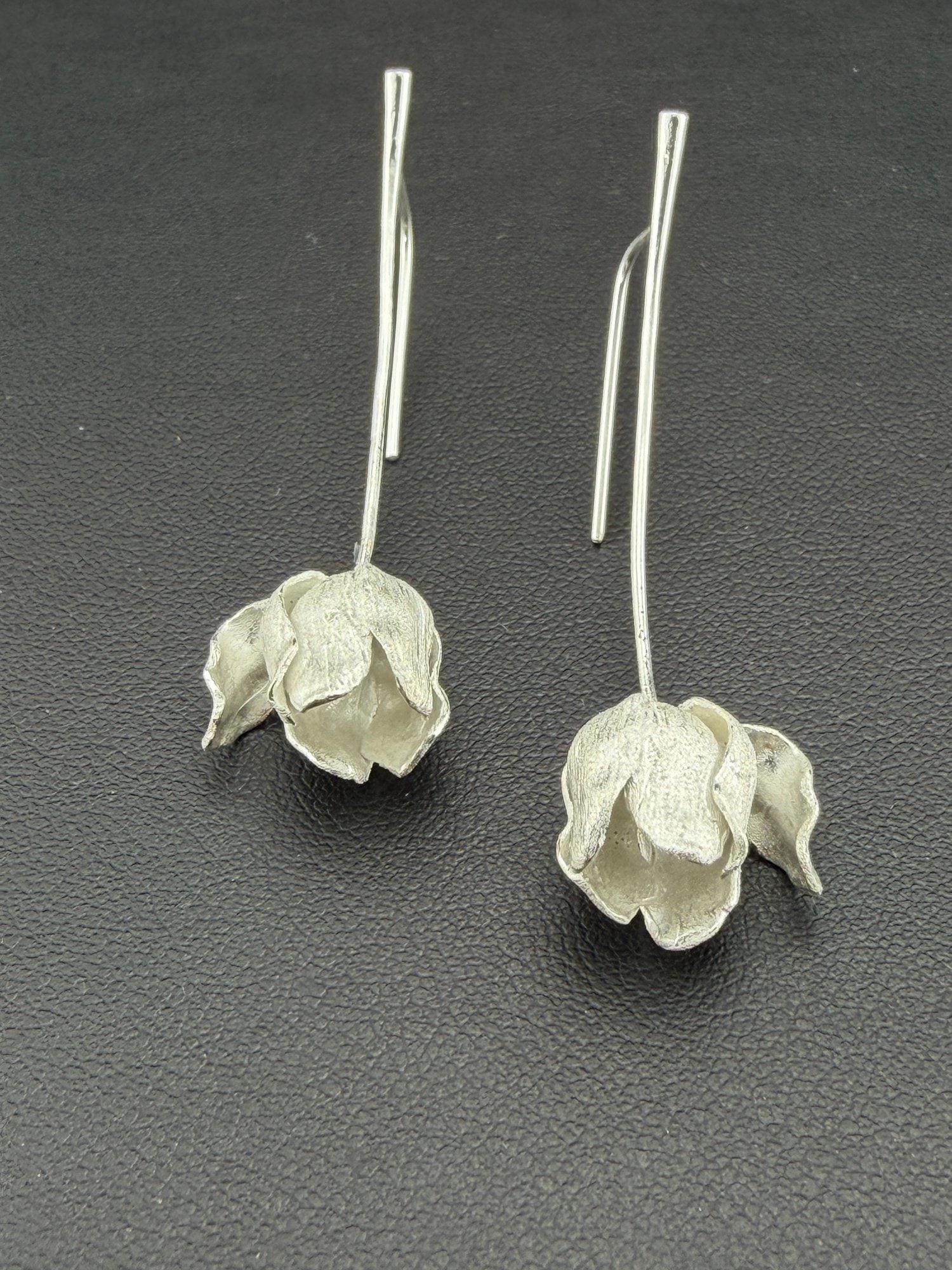 Dangle Earrings Brand New Solid 925 Sterling Silver Stamped Gold Electroplated