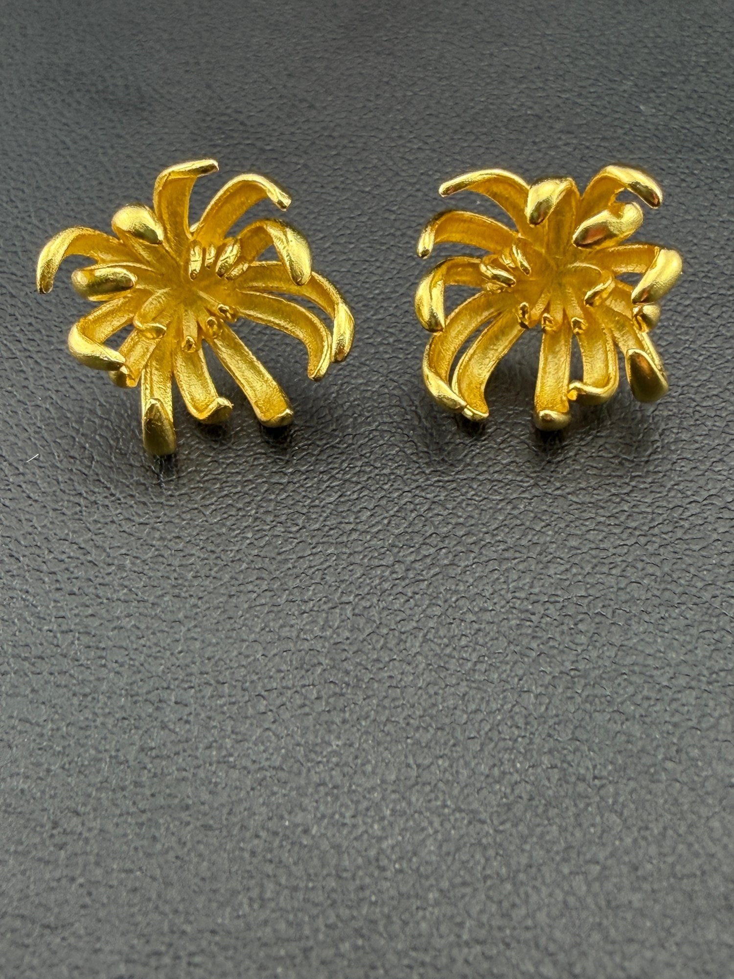 Stud Earrings Brand New Solid 925 Sterling Silver Stamped Gold Electroplated
