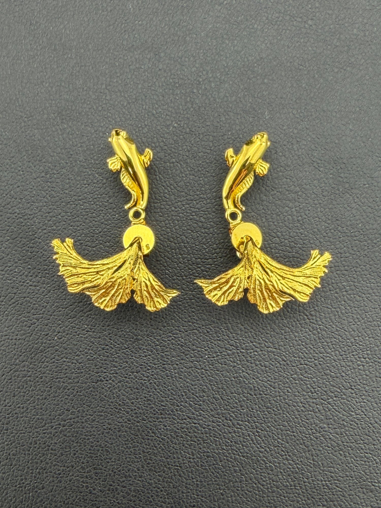 Stud Earrings Brand New Solid 925 Sterling Silver Stamped Gold Electroplated