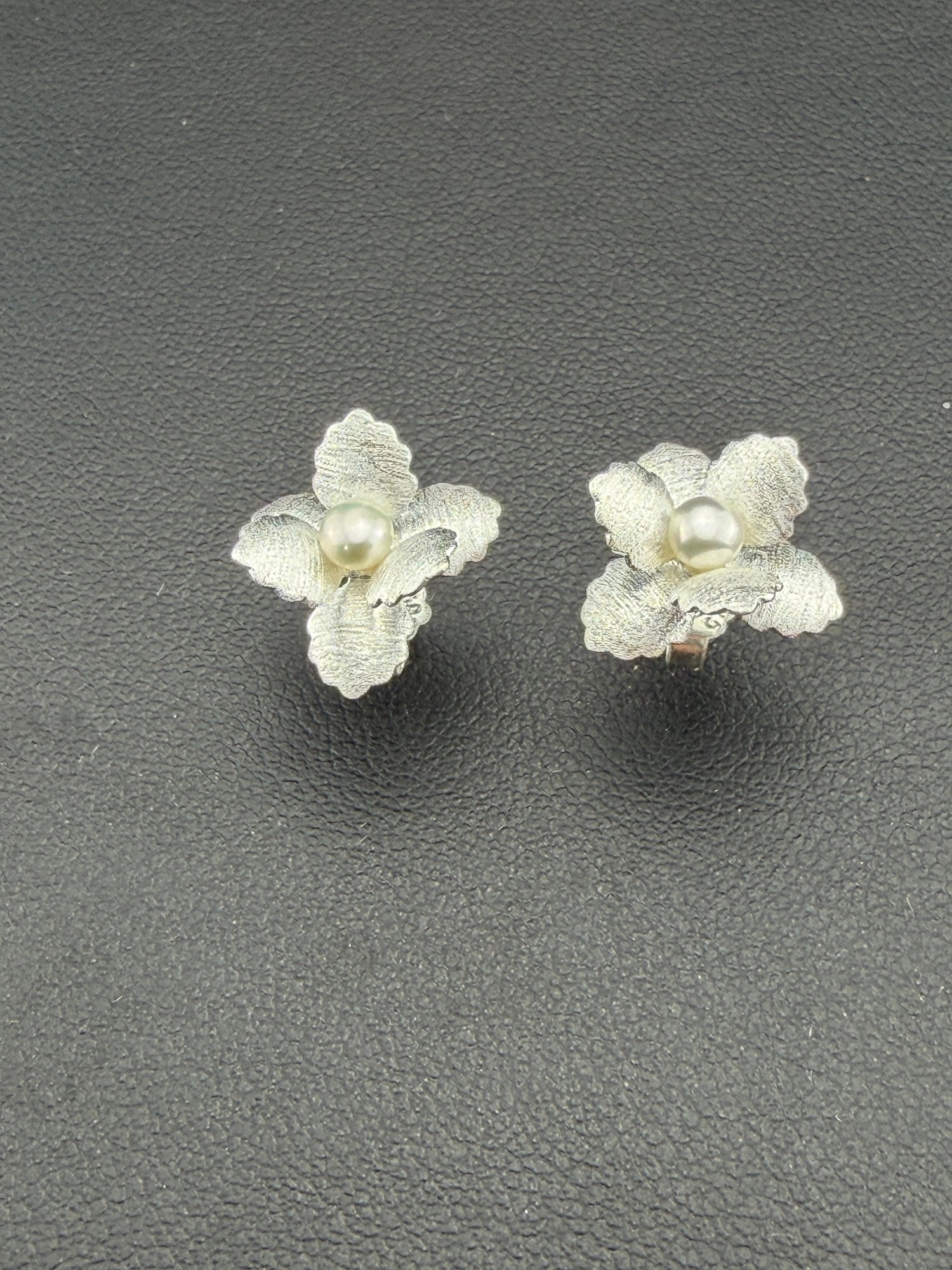 Pearl Stud Earrings Brand New Solid 925 Sterling Silver Stamped Gold Electroplated
