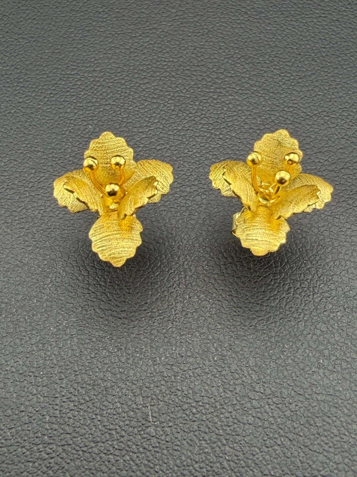 Stud Earrings Brand New Solid 925 Sterling Silver Stamped Gold Electroplated