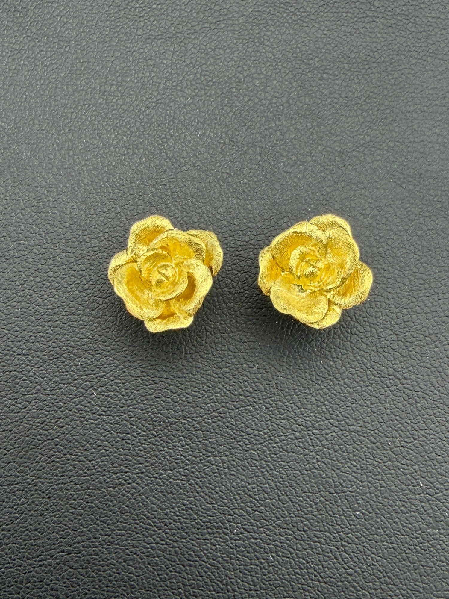 Stud Earrings Brand New Solid 925 Sterling Silver Stamped Gold Electroplated