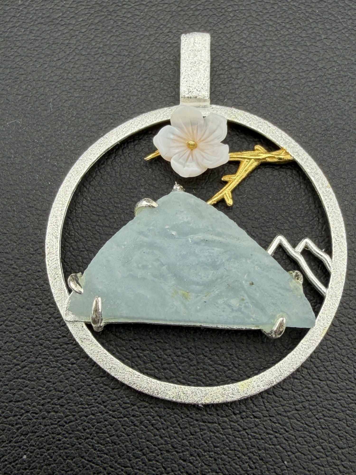 Pendant Brand New Solid 925 Sterling Silver Stamped Gold Electroplated