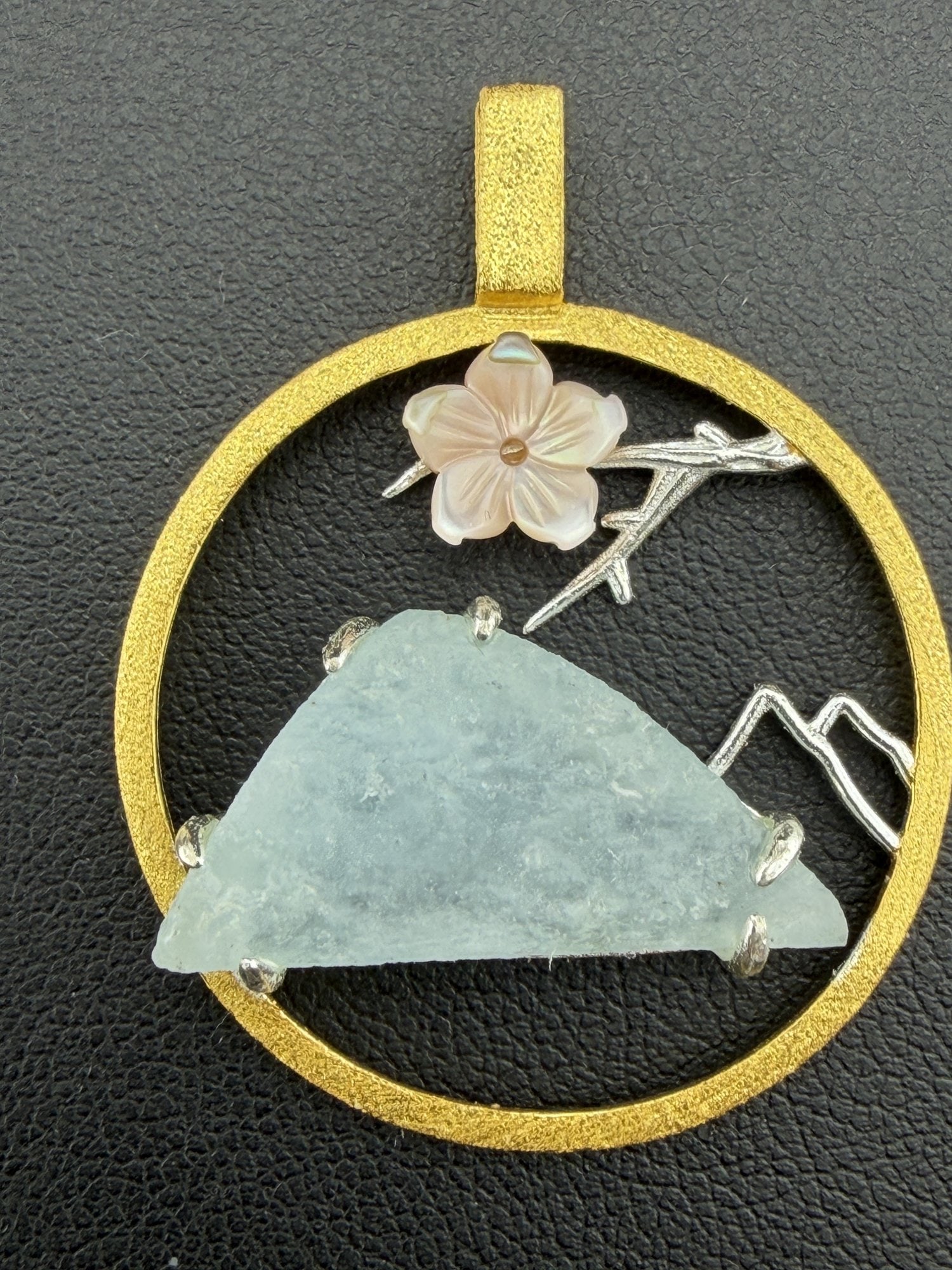 Pendant Brand New Solid 925 Sterling Silver Stamped Gold Electroplated