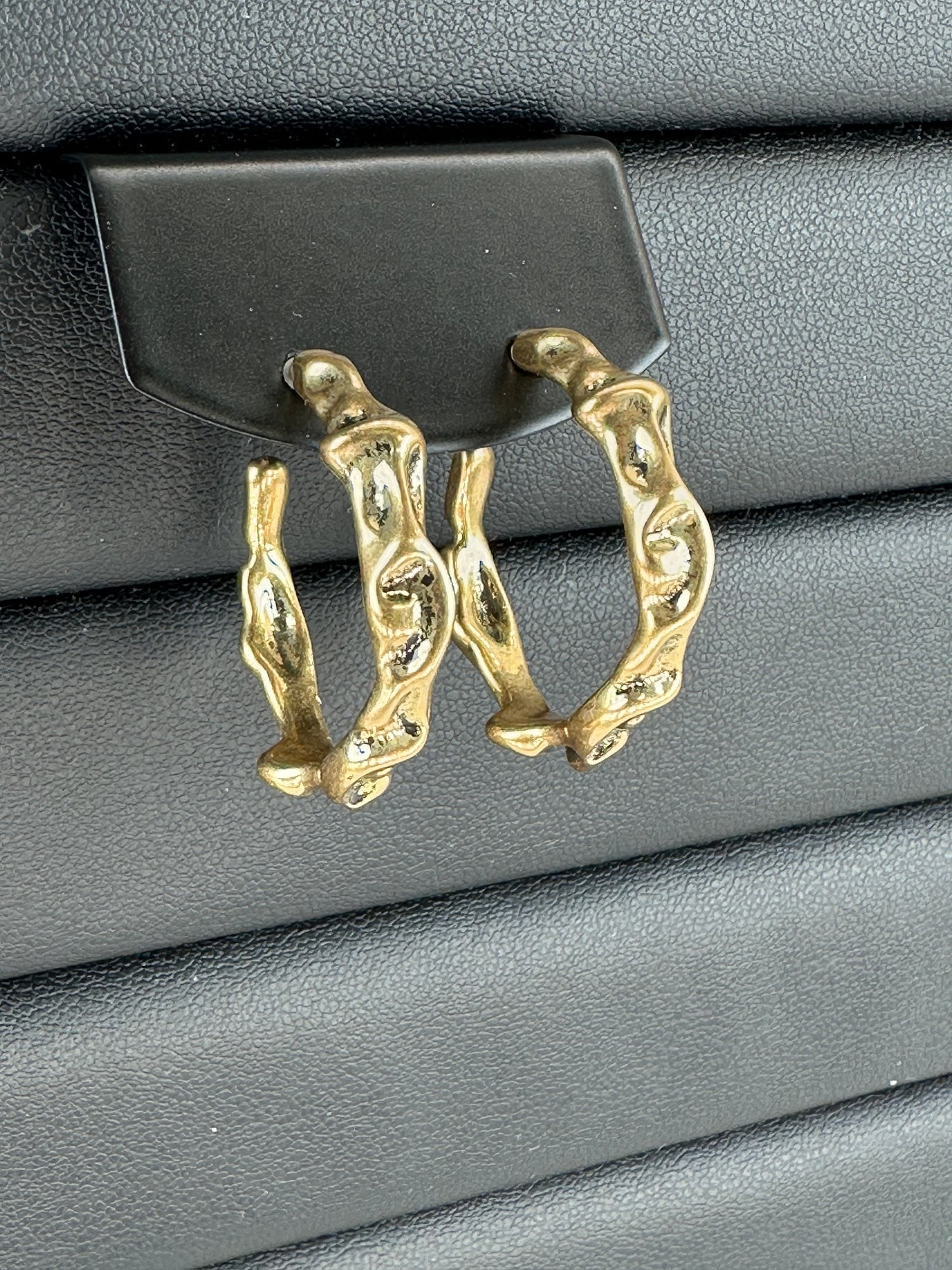 Luxurious Gold Alloy Plated Earrings