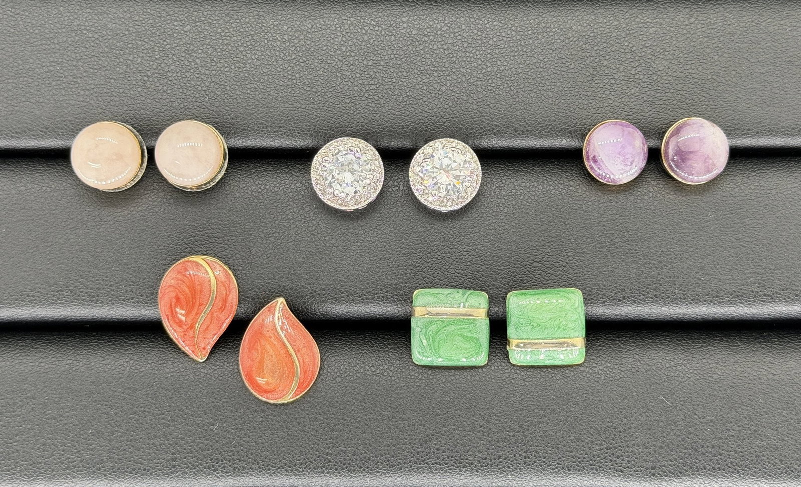 Vintage Stones Earrings Mixed Lot