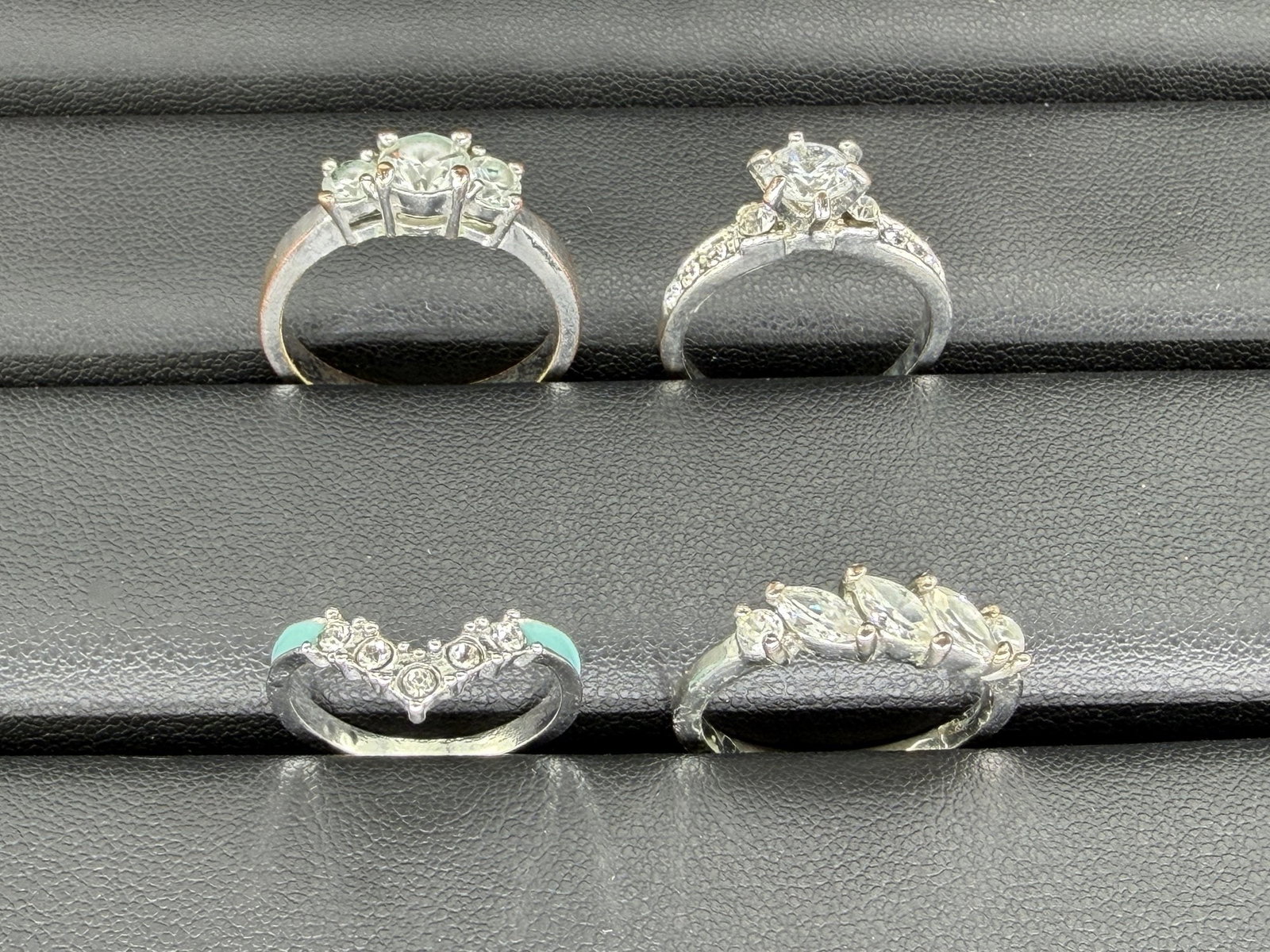 Vintage Zirconia Rings Mixed Lot