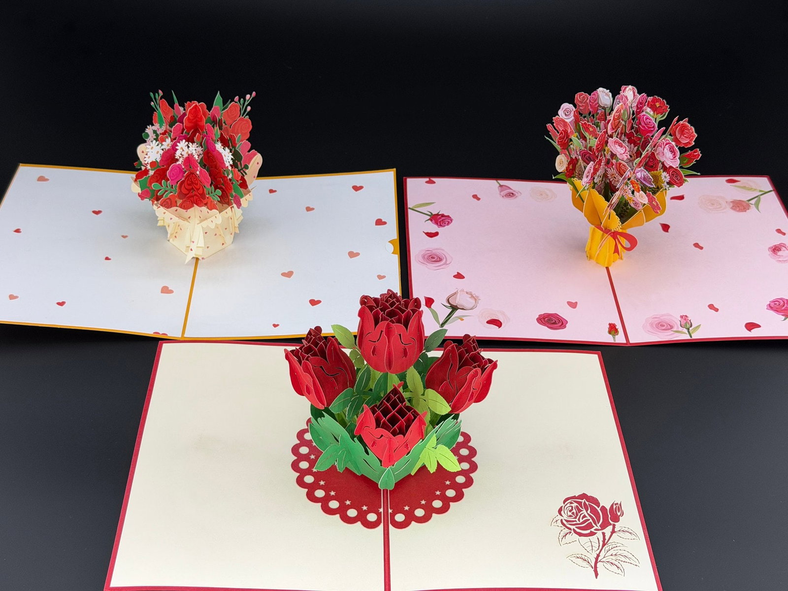 Brand New 3D Pop-up Greeting Cards Mix Lot-3 PCS