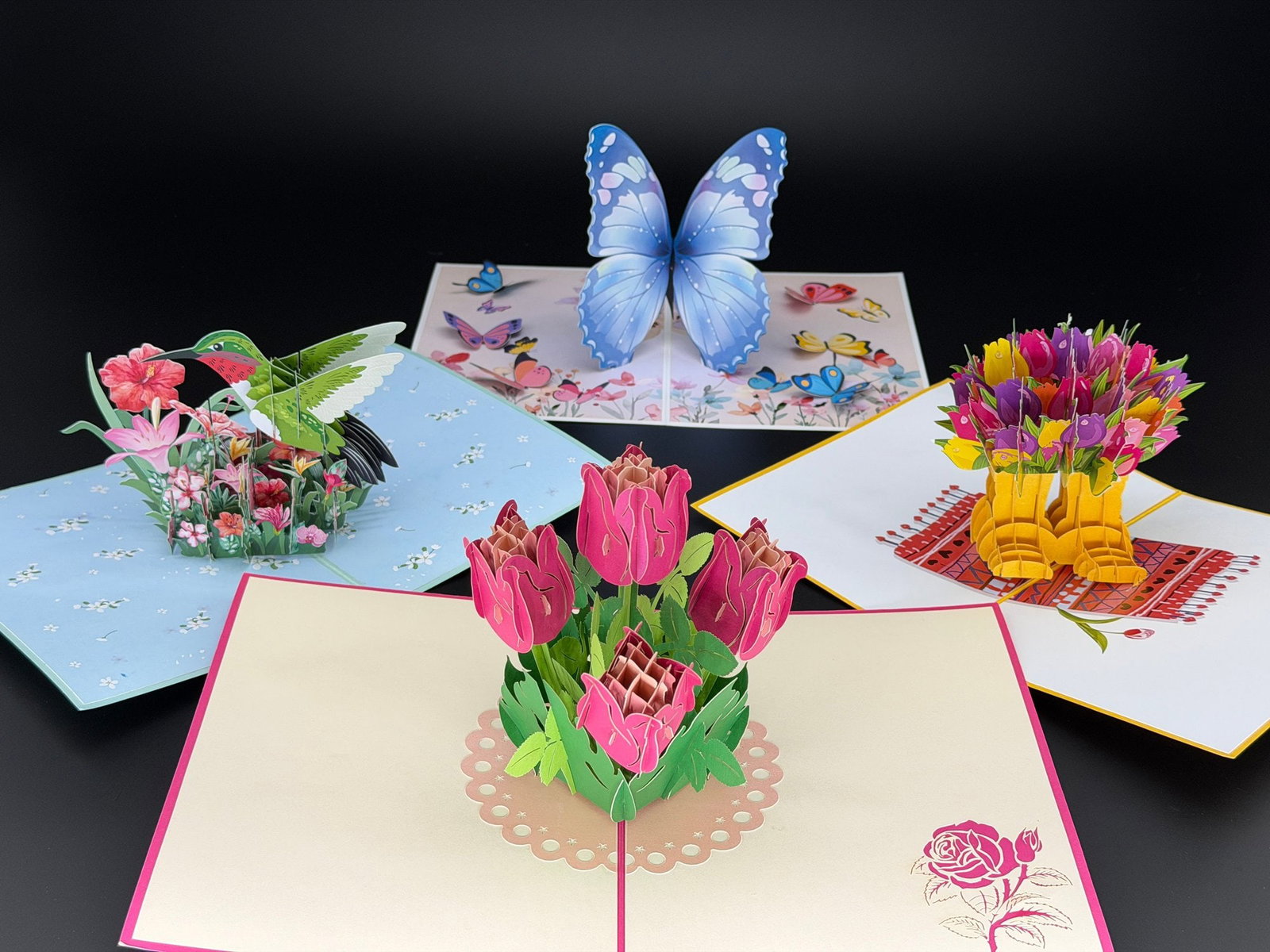 Brand New 3D Pop-up Greeting Cards Mix Lot-4 PCS: Please refer to the title and photos for the item description and condition. If you have any questions, please do not hesitate to contact us before placing your bid.We offer combined in-house shipping