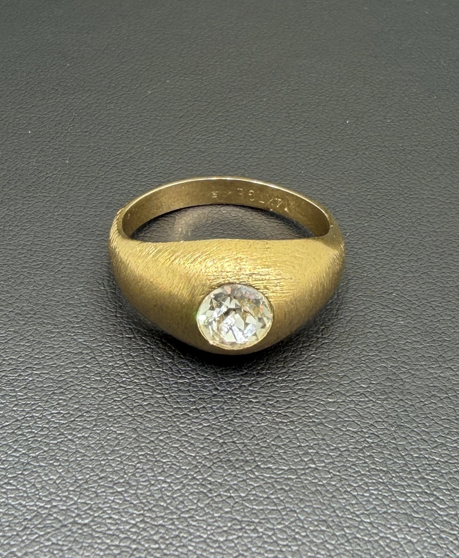Pre-owned 14K Gold-Filled Cube Zirconia Ring (1 of 12)