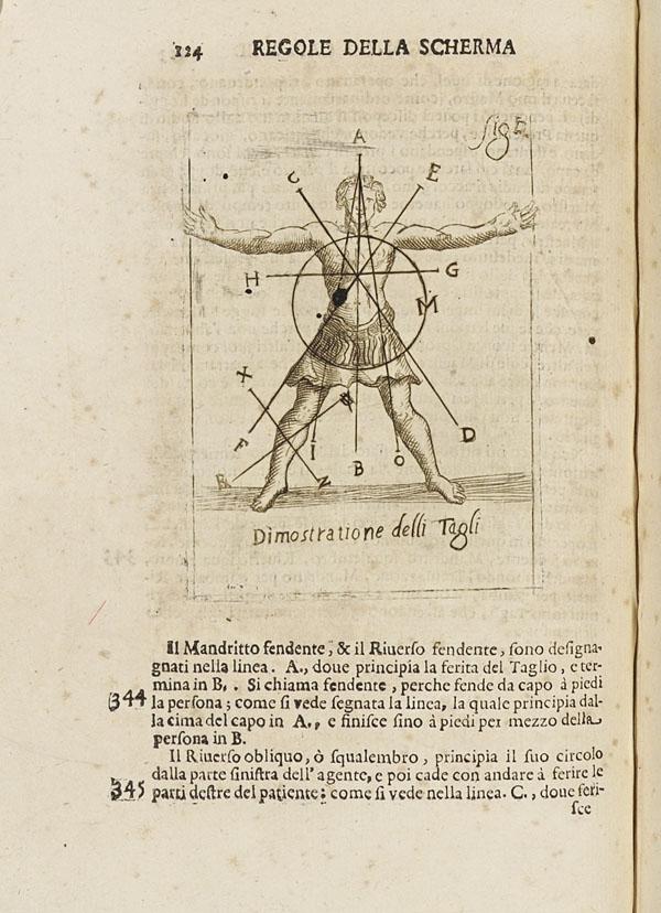 MARCELLI, Francesco Antonio.: MARCELLI, Francesco Antonio. Regole della scherma insegnate de Lelio, e Titta Marcelli scritte da Francesco Antonio Marcelli figlio, enipote e maestro di scherma in Roma. Rome, Dom. Ant. Ercole, 1686.