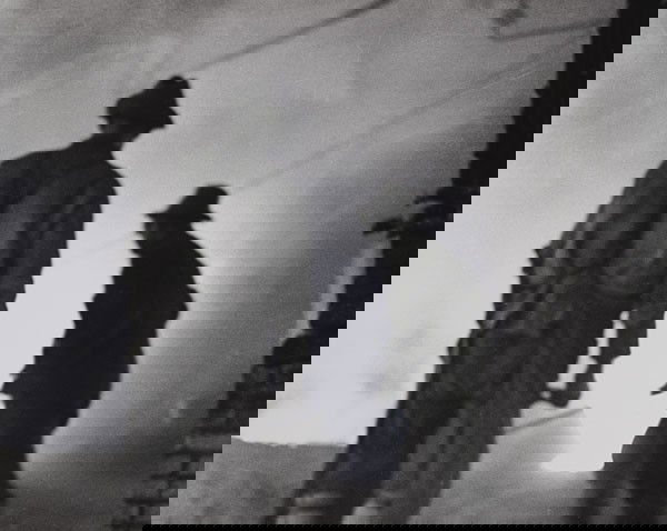 BESNYÖ, Eva (1910-2003).: BESNYÖ, Eva (1910-2003). De Hoogovens, IJmuiden, Holland. Set of five silver prints: Men in smoke; Crane and chimneys, both with the photographer's copyright stamp on the reverse 'Eva Besnyö Fotogra