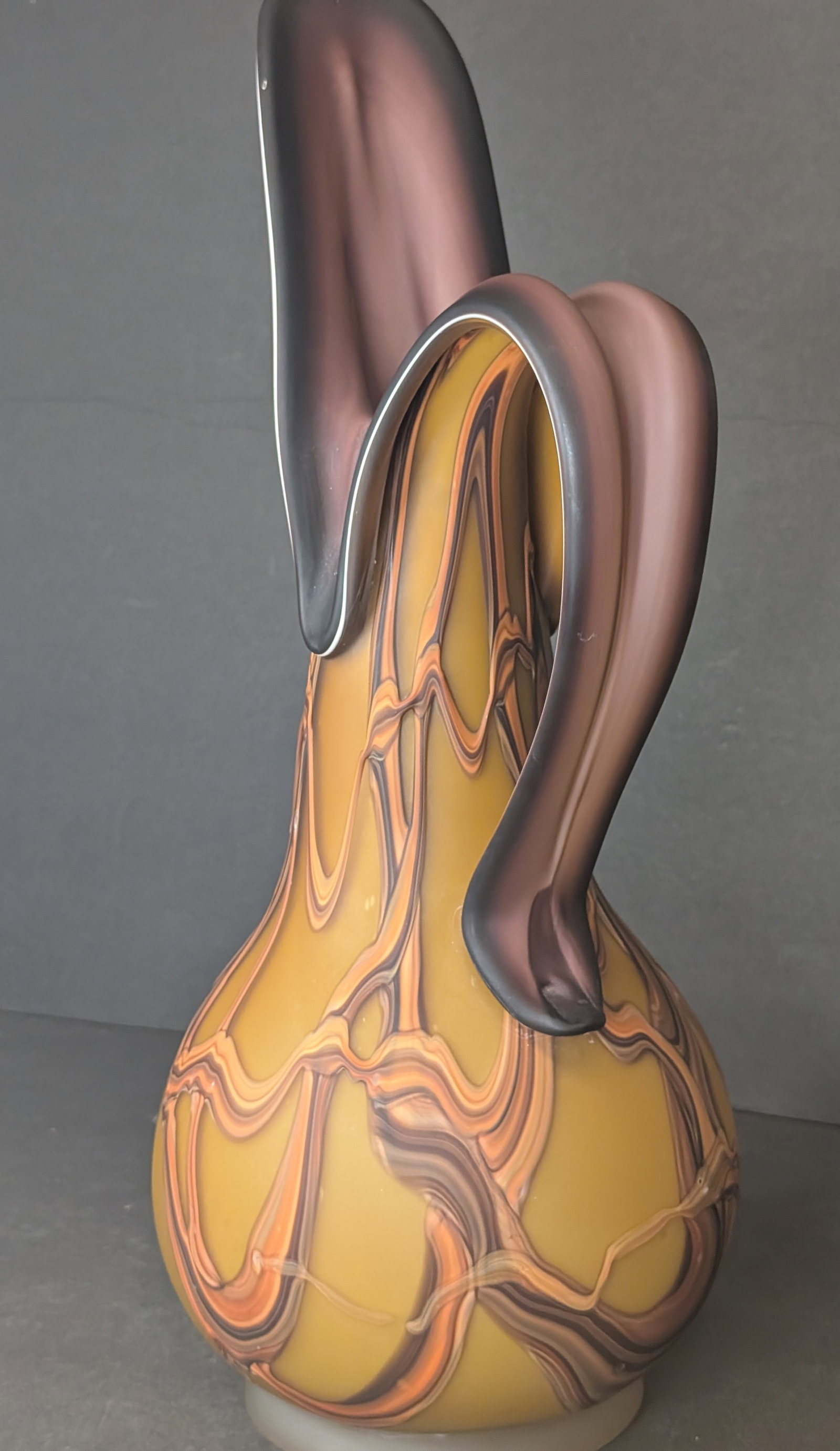 Russian handblown pitcher - 2