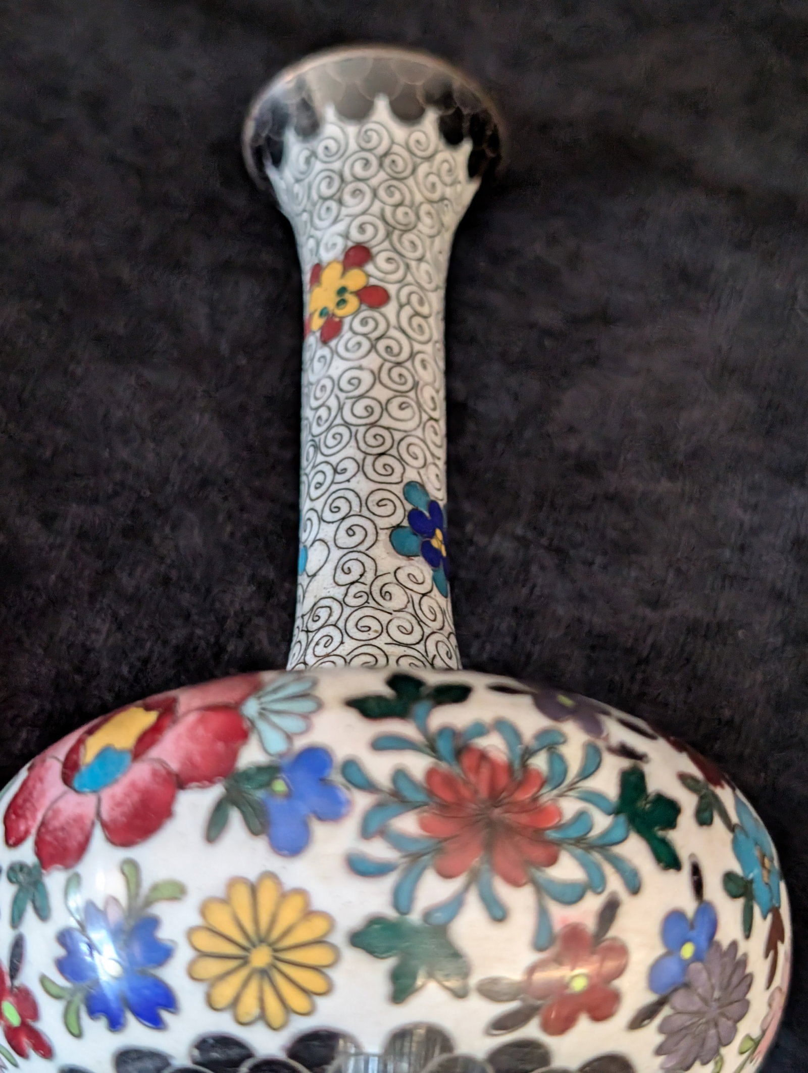 Small cloisonne vase - 3