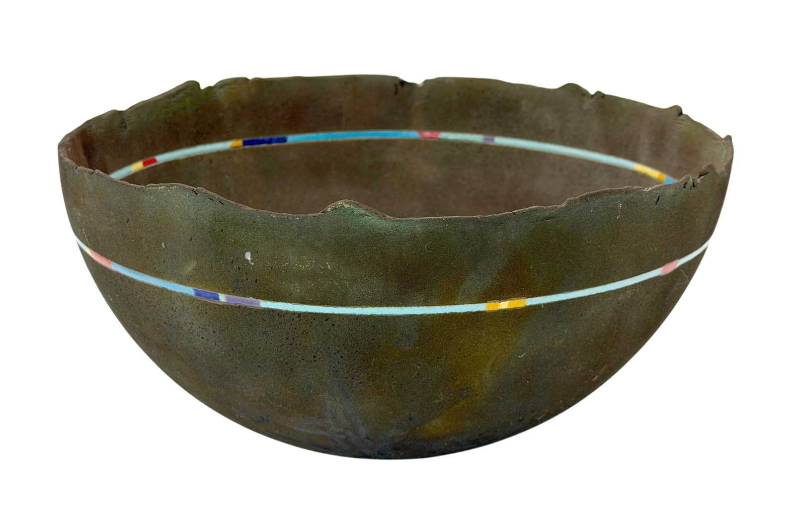 Karl Borgeson Signed Ltd Ed 12/16 Earthenware Art Pottery Bowl 1984 (1 of 11)