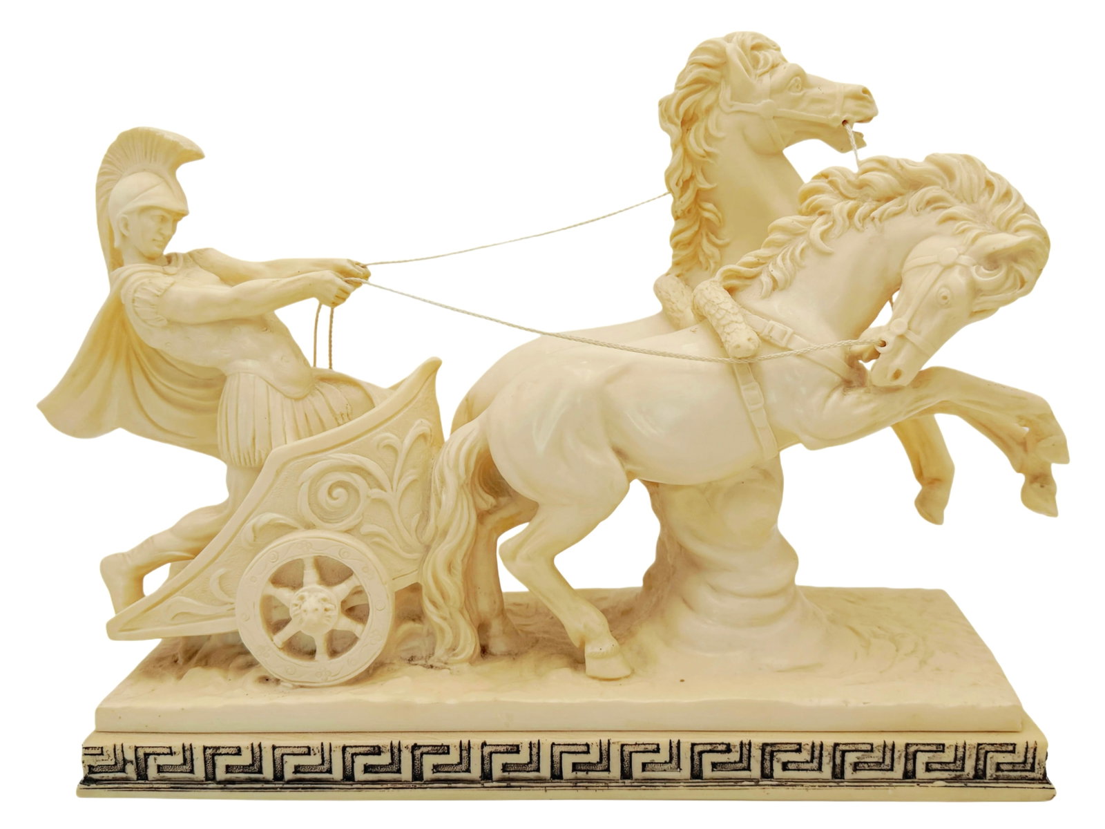 Epic Amilcare Santini Double Signed Ben Hur 16 Inch Roman Chariot Horse Italian Resin Sculpture (1 of 9)