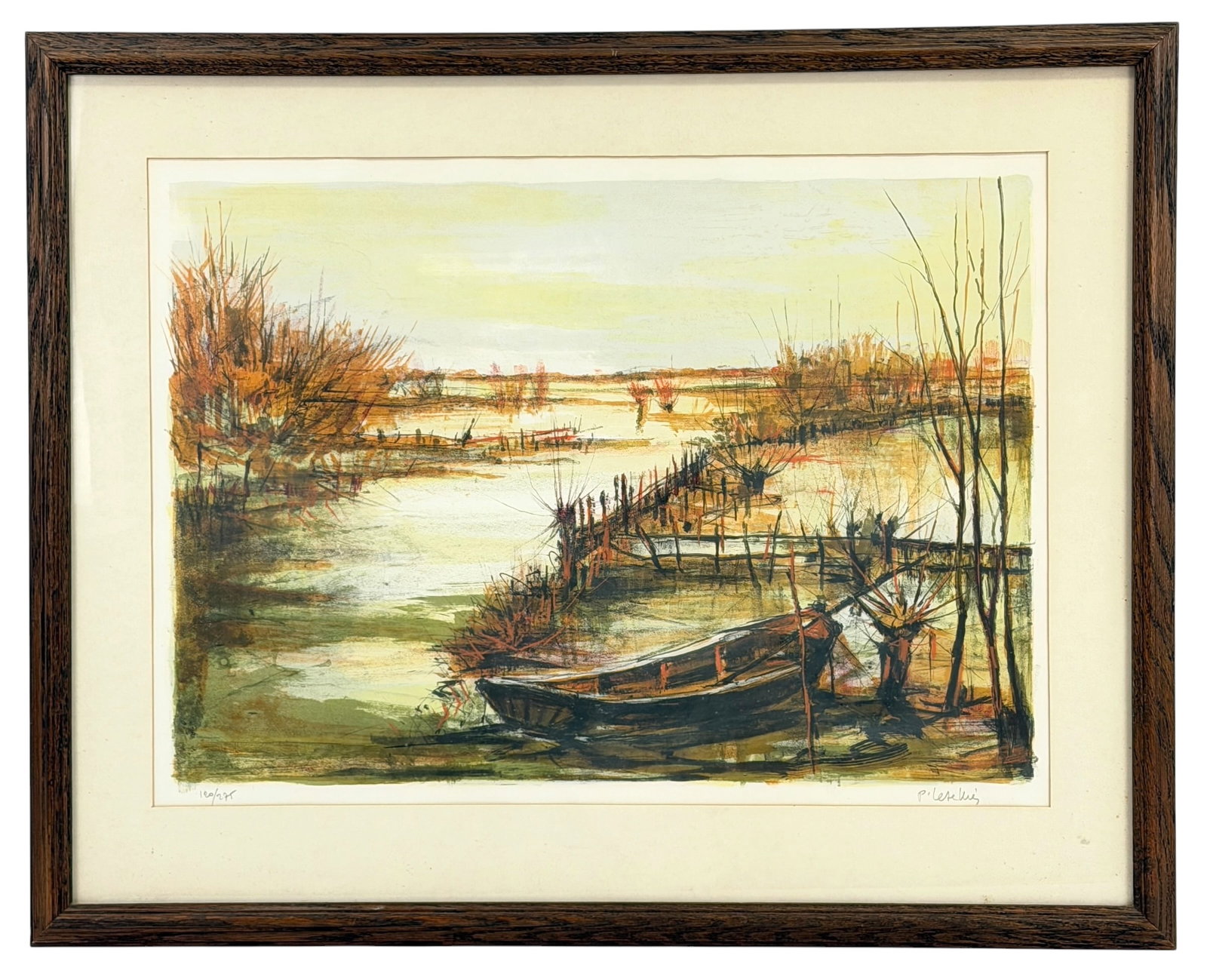 Pierre Letellier (French, 1928-2000) Pencil Signed Numbered Modernist Lithograph Framed Print w/ COA: Pierre Letellier (French, 1928-2000) Pencil Signed Numbered Modernist Lithograph Framed Print w/ Collector's Guild COA. Reverse features an artist bio and a certificate of authenticity from the Collec