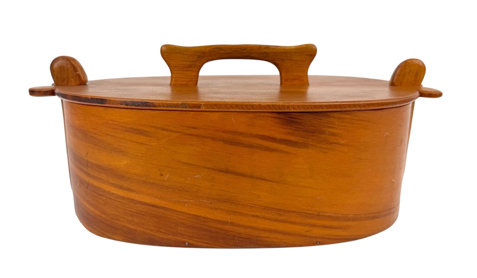 Mid Century Scandinavian Bentwood Tine Svepask Box Vintage Storage Container: Mid Century Scandinavian Bentwood Tine Svepask Box Vintage Storage Container Provenance From the estate of an avid collector and antique dealer out of northern Michigan. Names withheld.