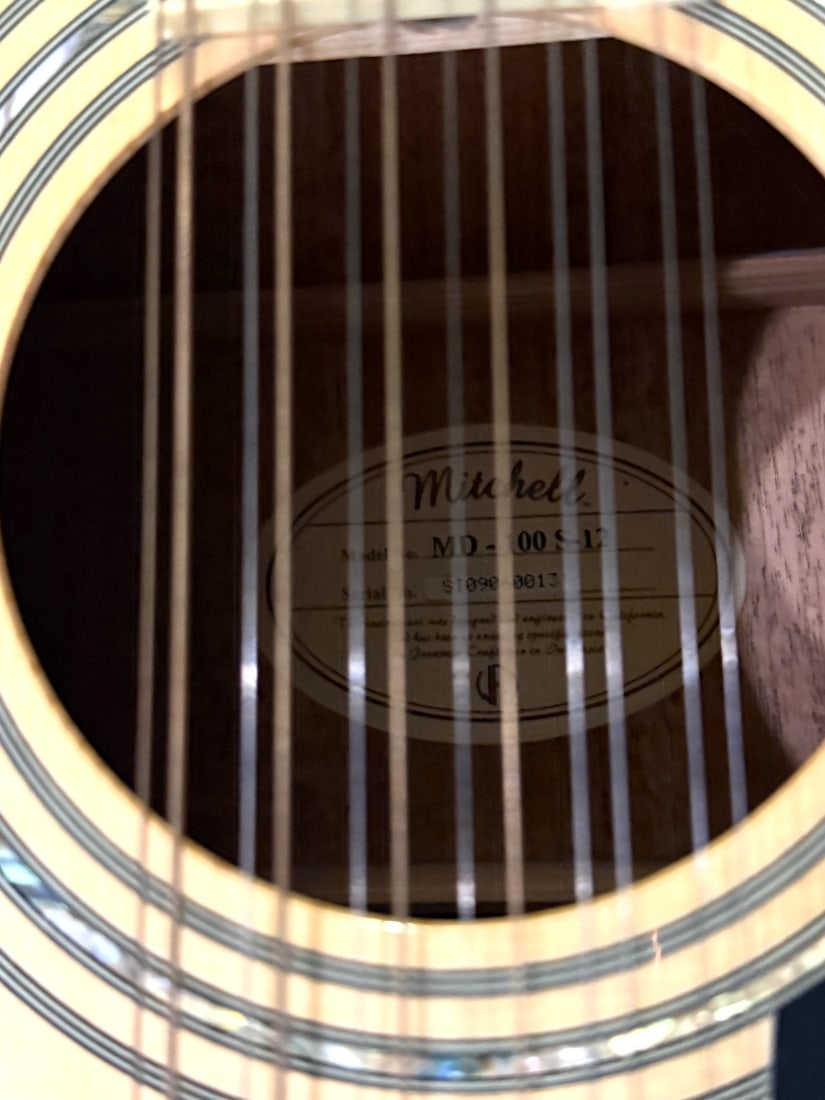 Mitchell 12-string Dreadnought Acoustic Guitar - 2
