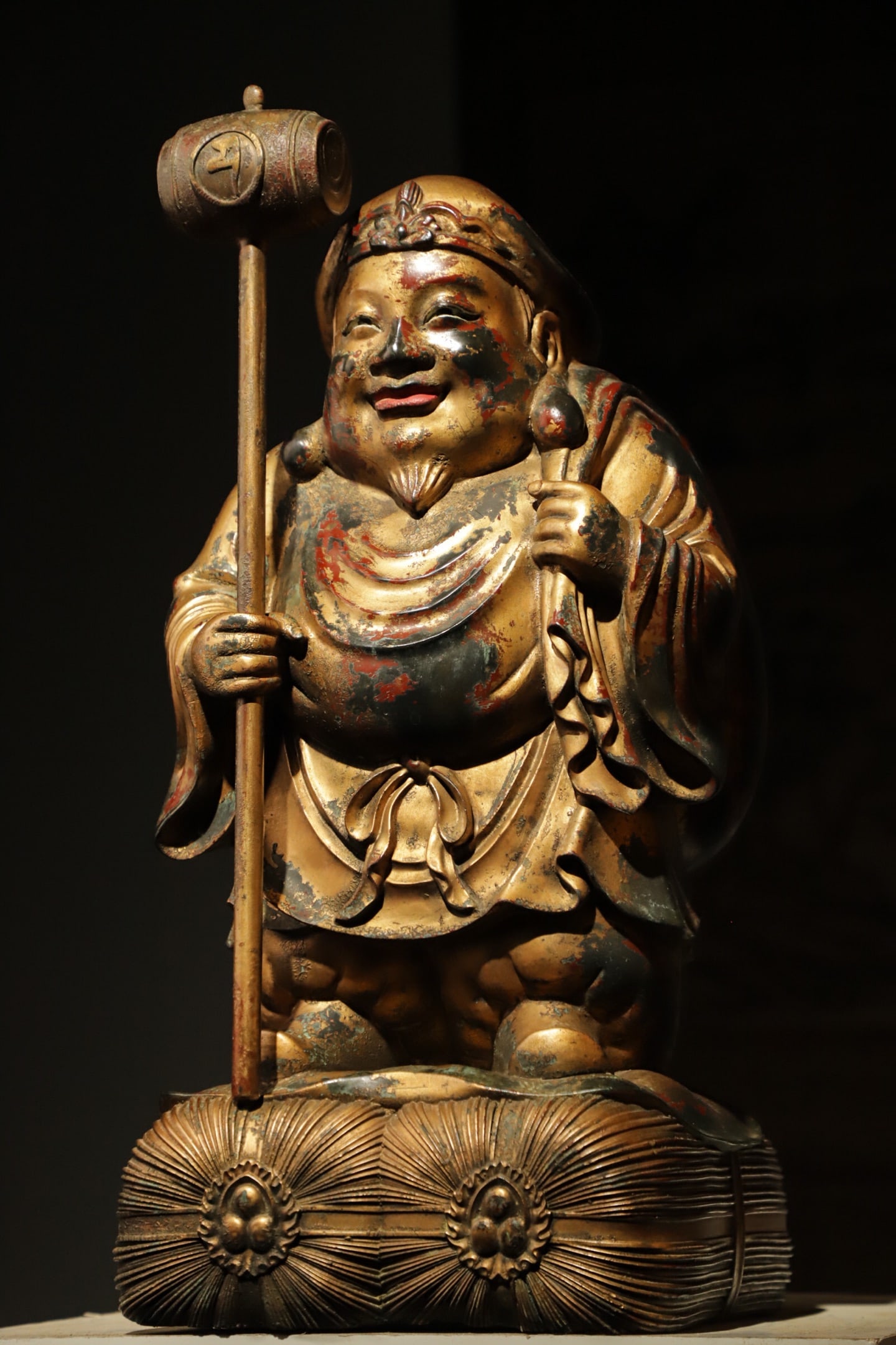 GILDED BRONZE MAHAGARA, THE GREAT BLACK DEITY OF THE QING DYNASTY (1 of 9)