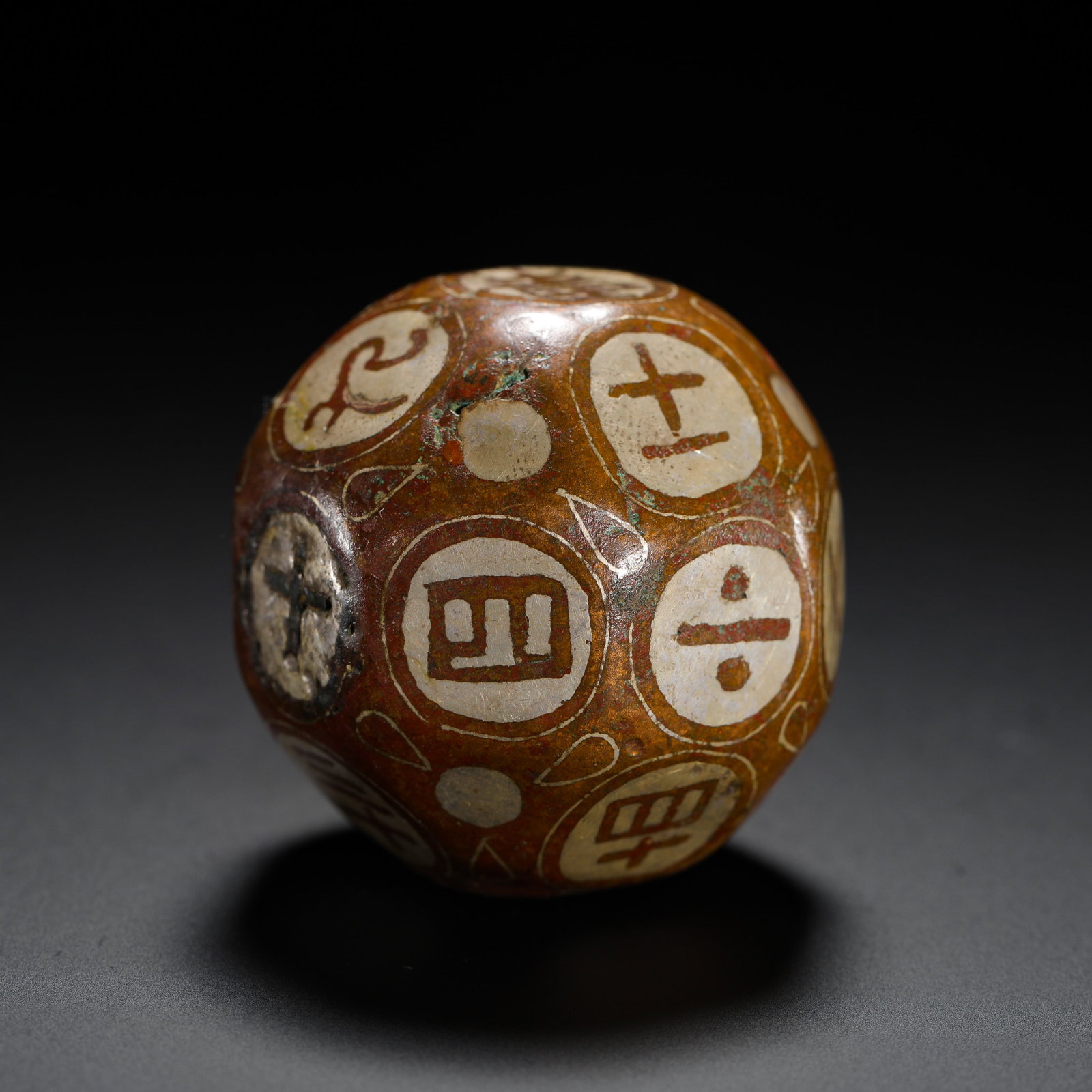 THE WRONG BANK WINE DICE OF THE HAN DYNASTY: D:4.5cm (1.77in) Weight:130g (0.29lb)