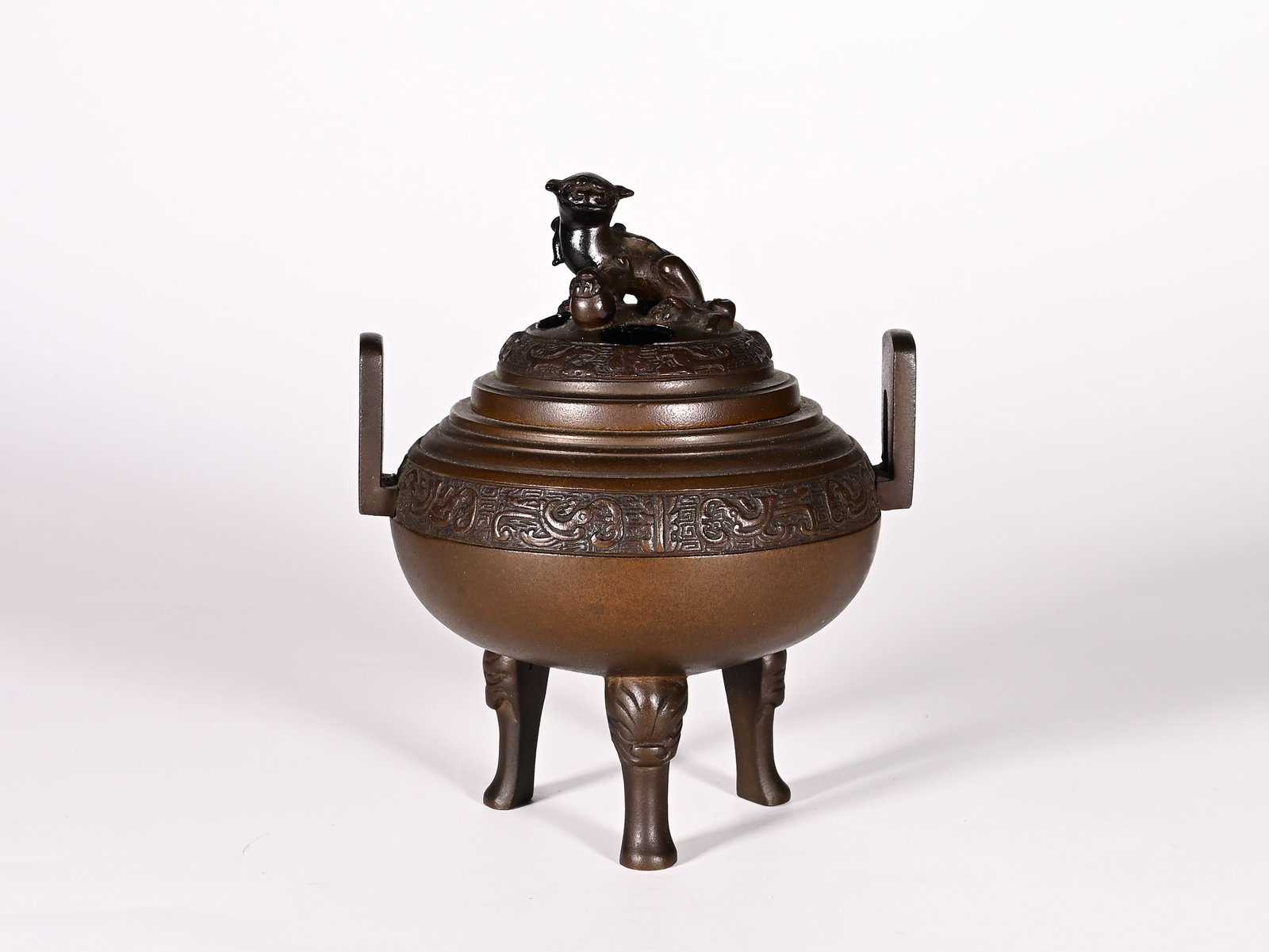 Qing Dynasty copper incense (1 of 8)