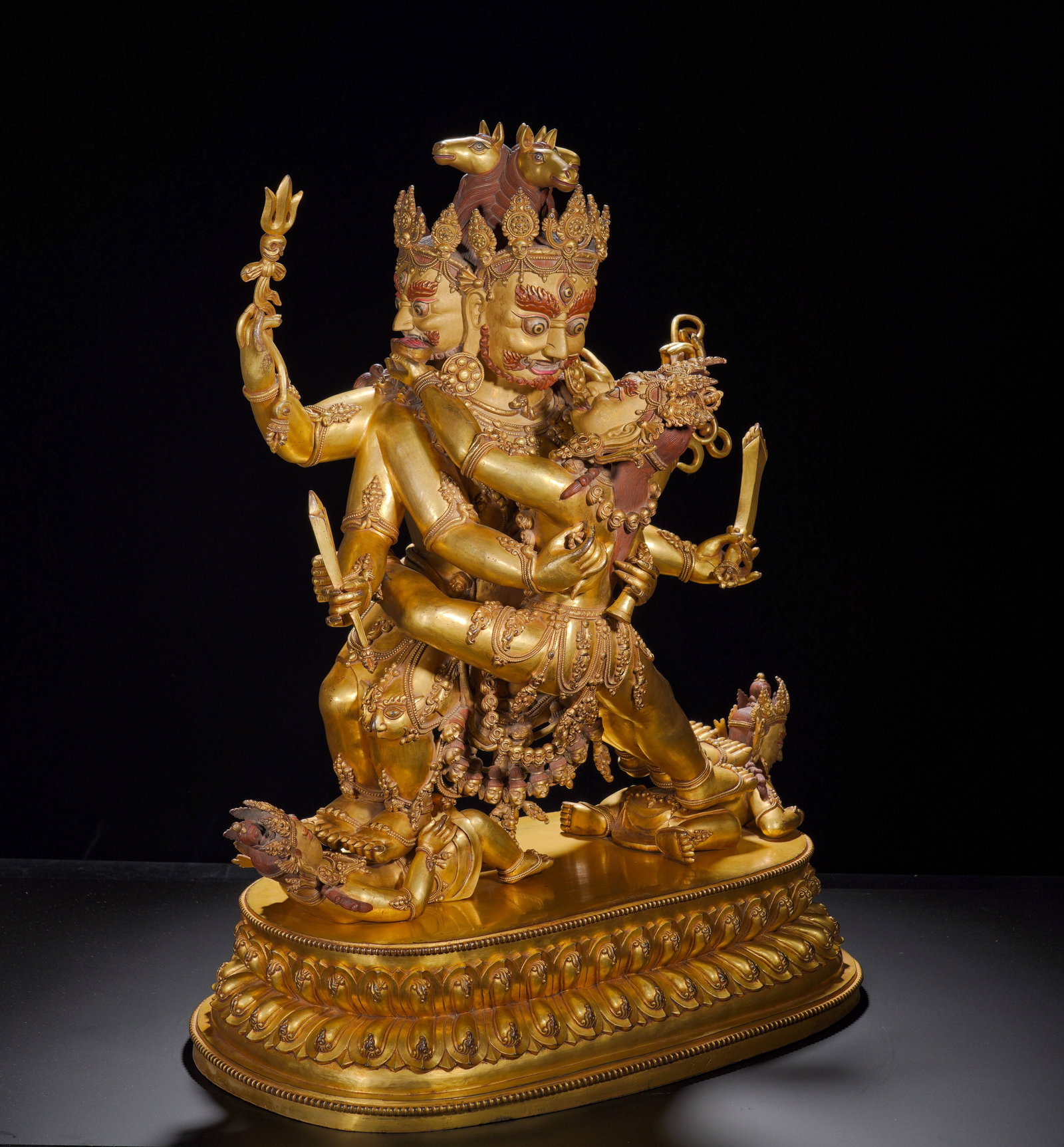 Bronze gilded Vajra statues from Yongle of the Ming Dynasty (1 of 15)