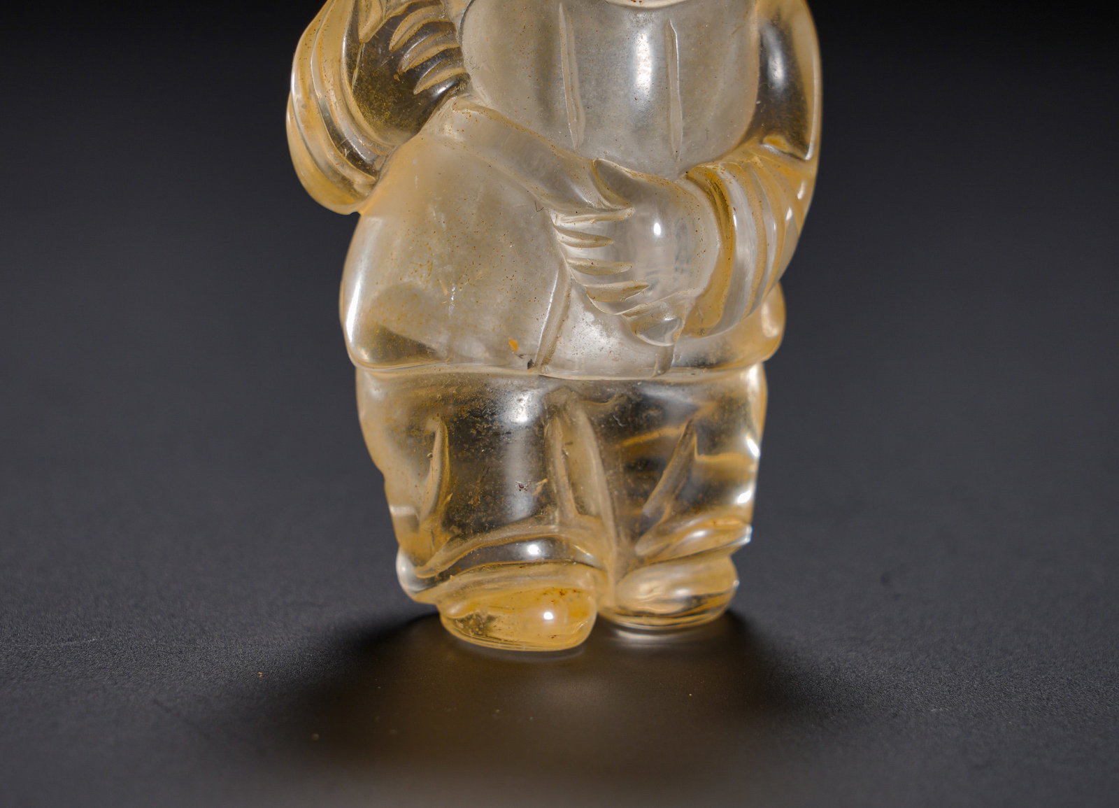 Qing Dynasty crystal snuff pot - 3