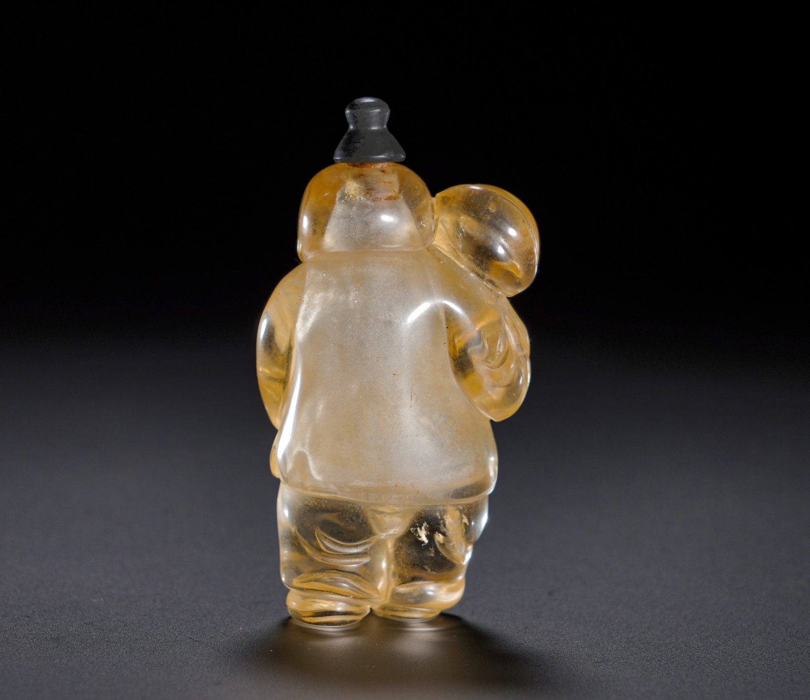 Qing Dynasty crystal snuff pot - 7