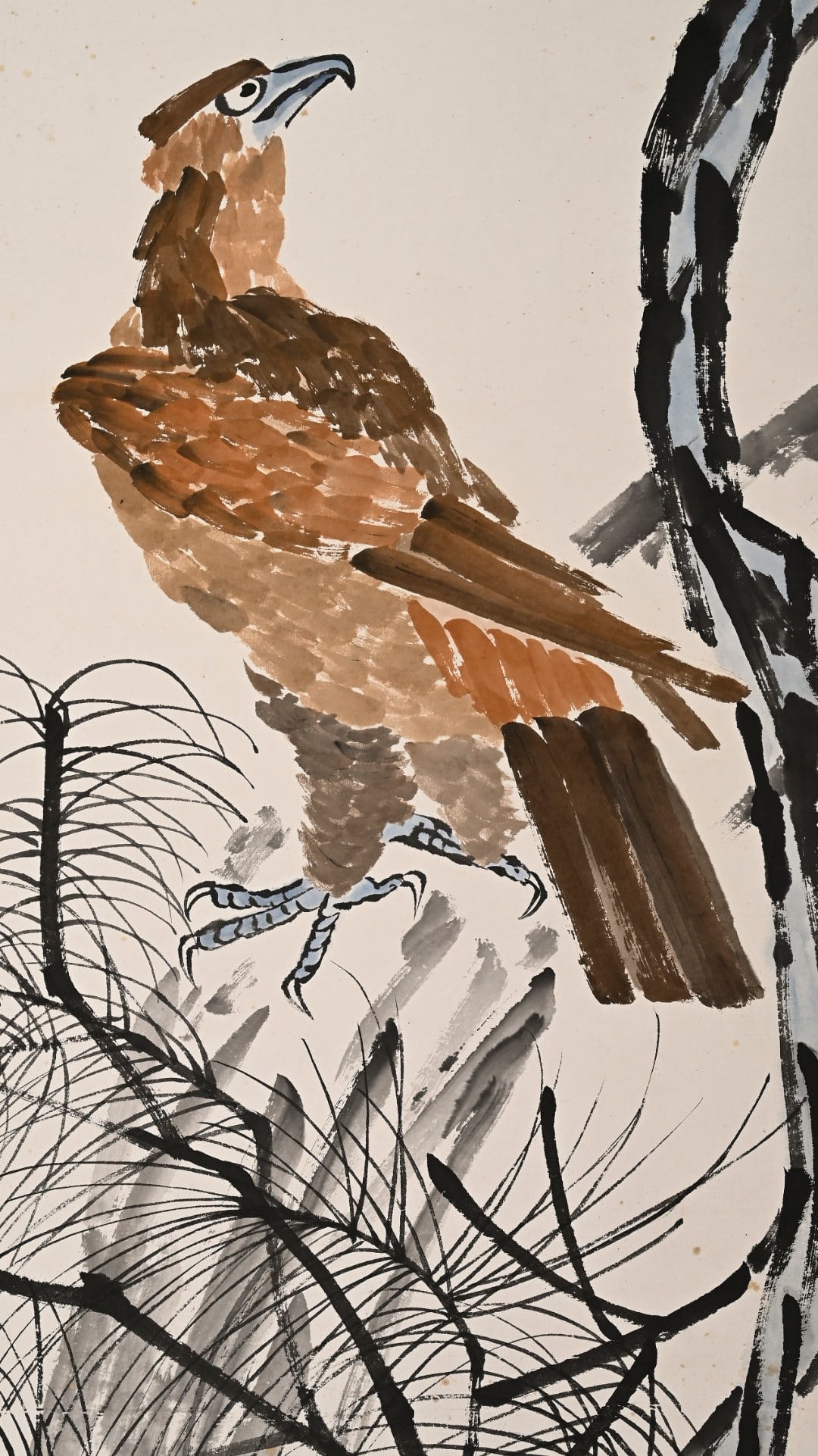 Qi Baishi (1864-1957) Pine Eagle Scroll - 3