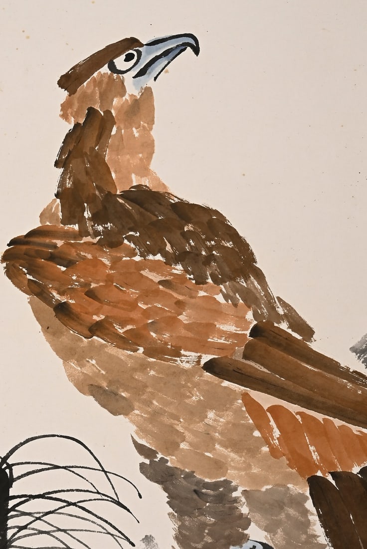 Qi Baishi (1864-1957) Pine Eagle Scroll - 4