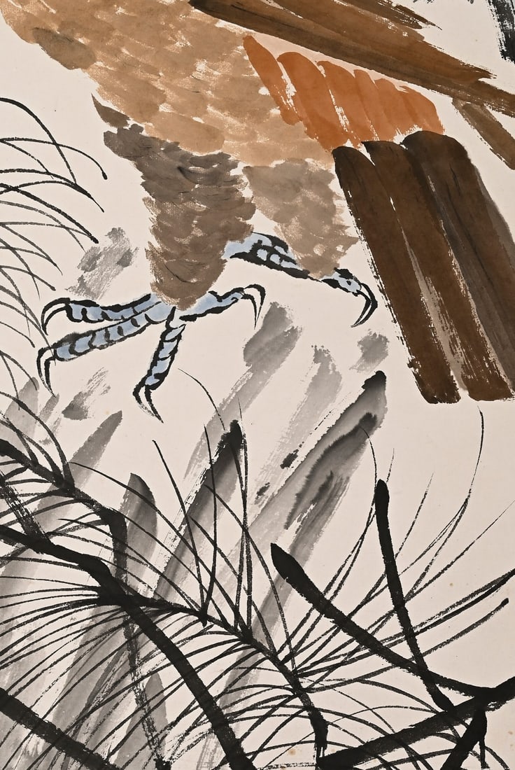 Qi Baishi (1864-1957) Pine Eagle Scroll - 5