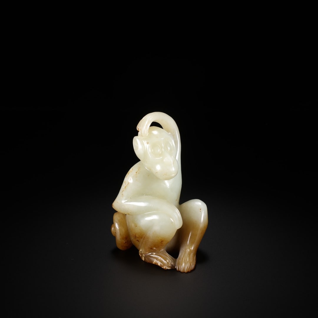 Han Hetian jade Monkey pendant