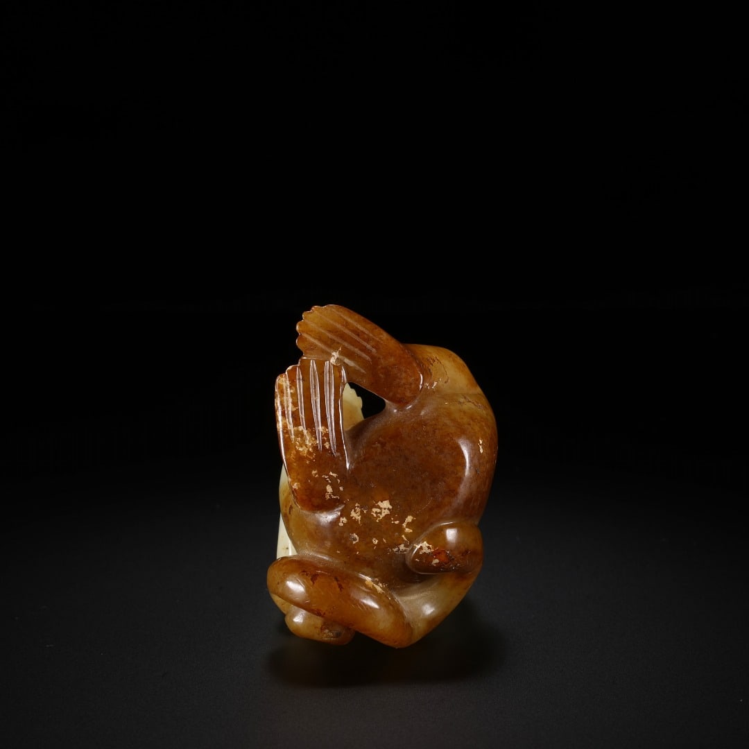 Han Hetian jade Monkey pendant - 9