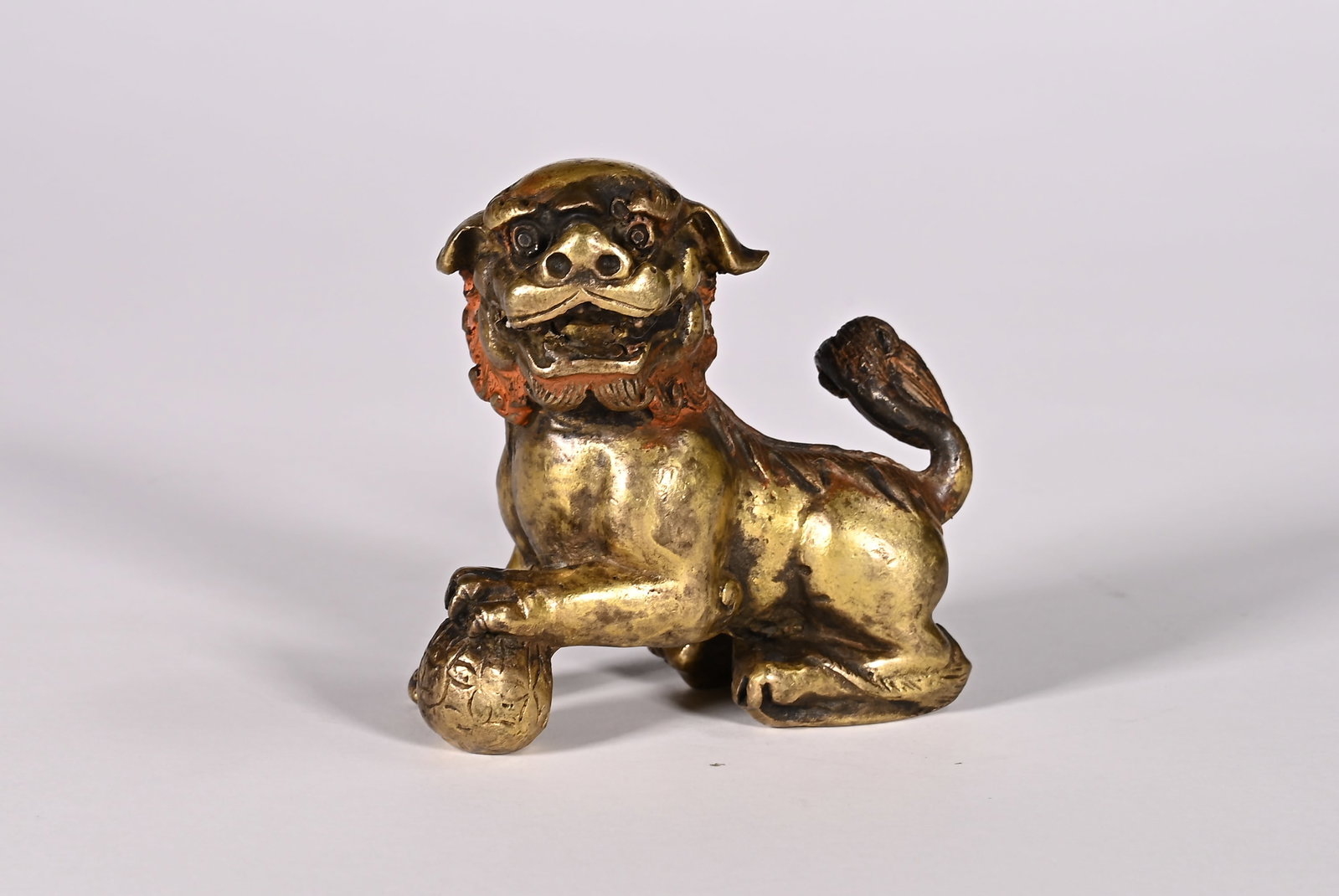 Gilded bronze lions of the Qing Dynasty (1 of 6)
