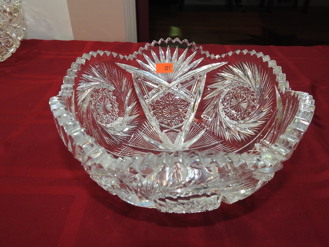 ABP Cut Glass Round Bowl (1 of 3)