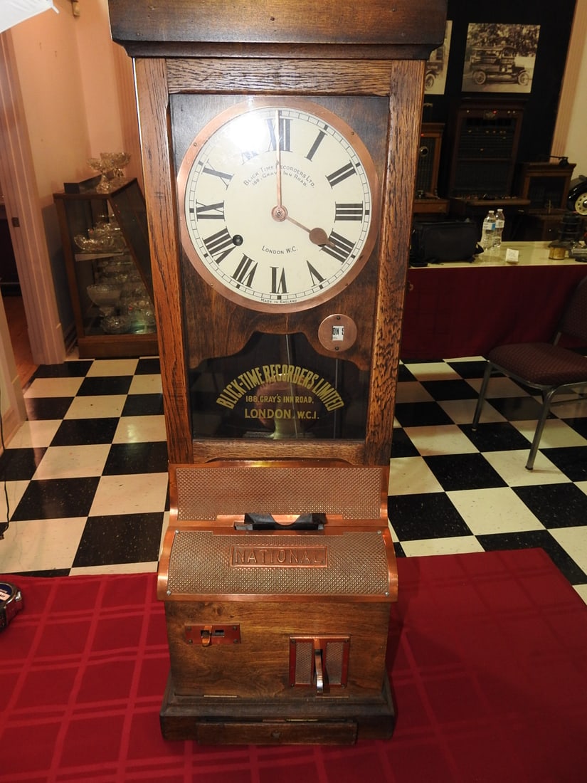Antique National Brand Time Clock / Recorder (1 of 15)