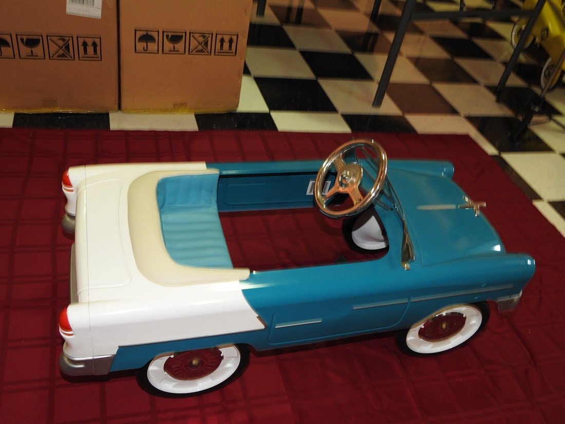 Modern Blue Diamond Classics 1955 Chevy Pedal Car (1 of 5)