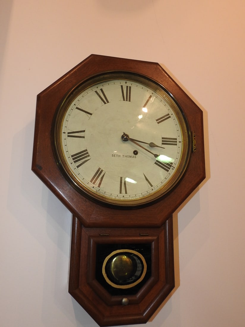Seth Thomas Wall Clock with Purchased in 1977 with Receipt (1 of 8)