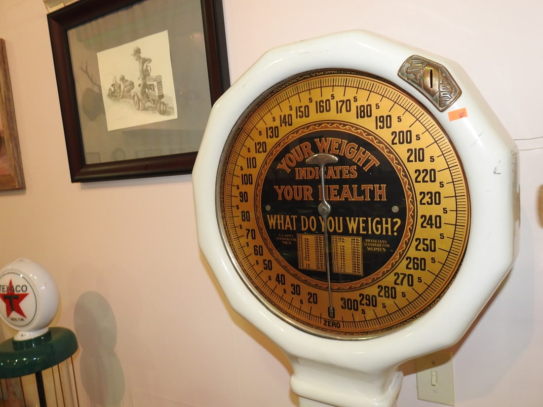 National Scale Co. White and Gold Physician Scale - 3